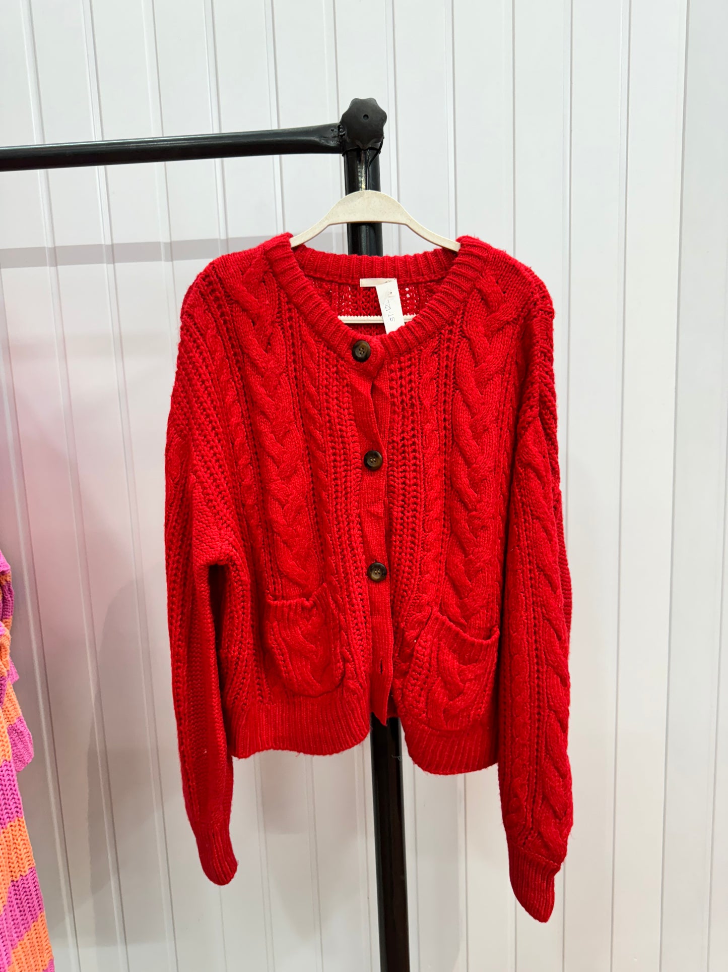 ST12-Red Cardigan