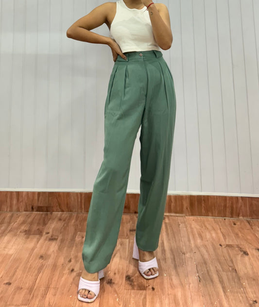 1516-26 Mint Tapered Trousers