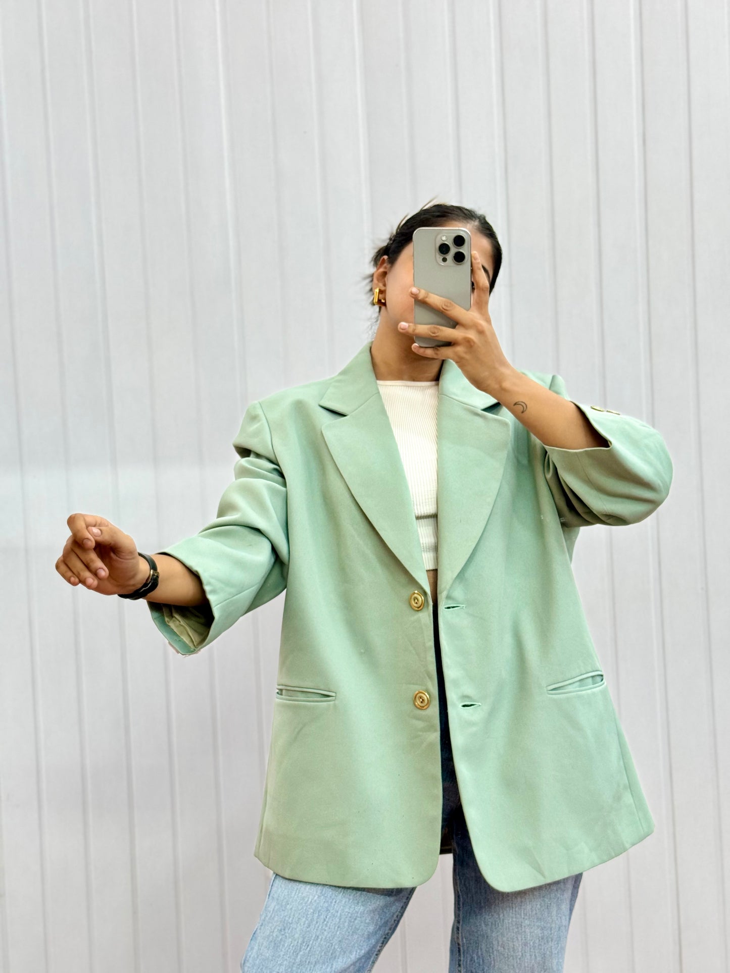 J148-Mint Blazer