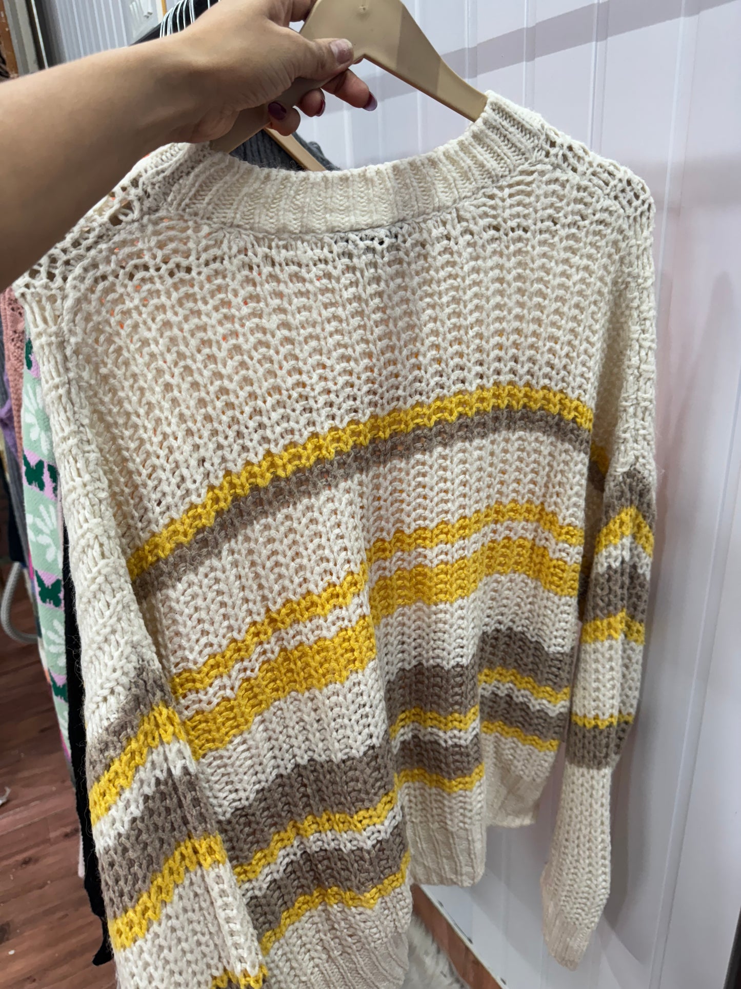 ST56-Yellow Stripe Jumper