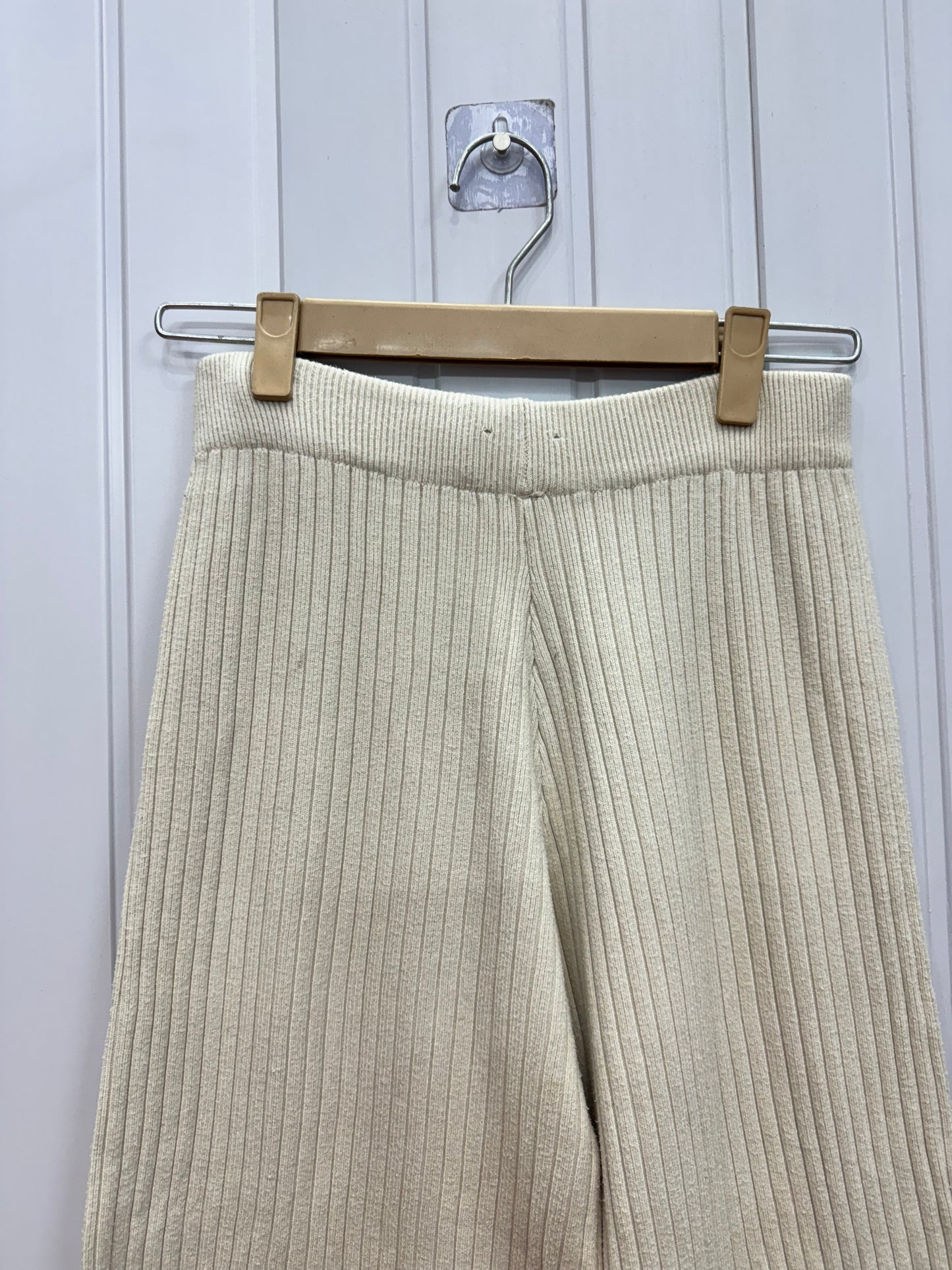 3109-24-26 White Woollen Trousers