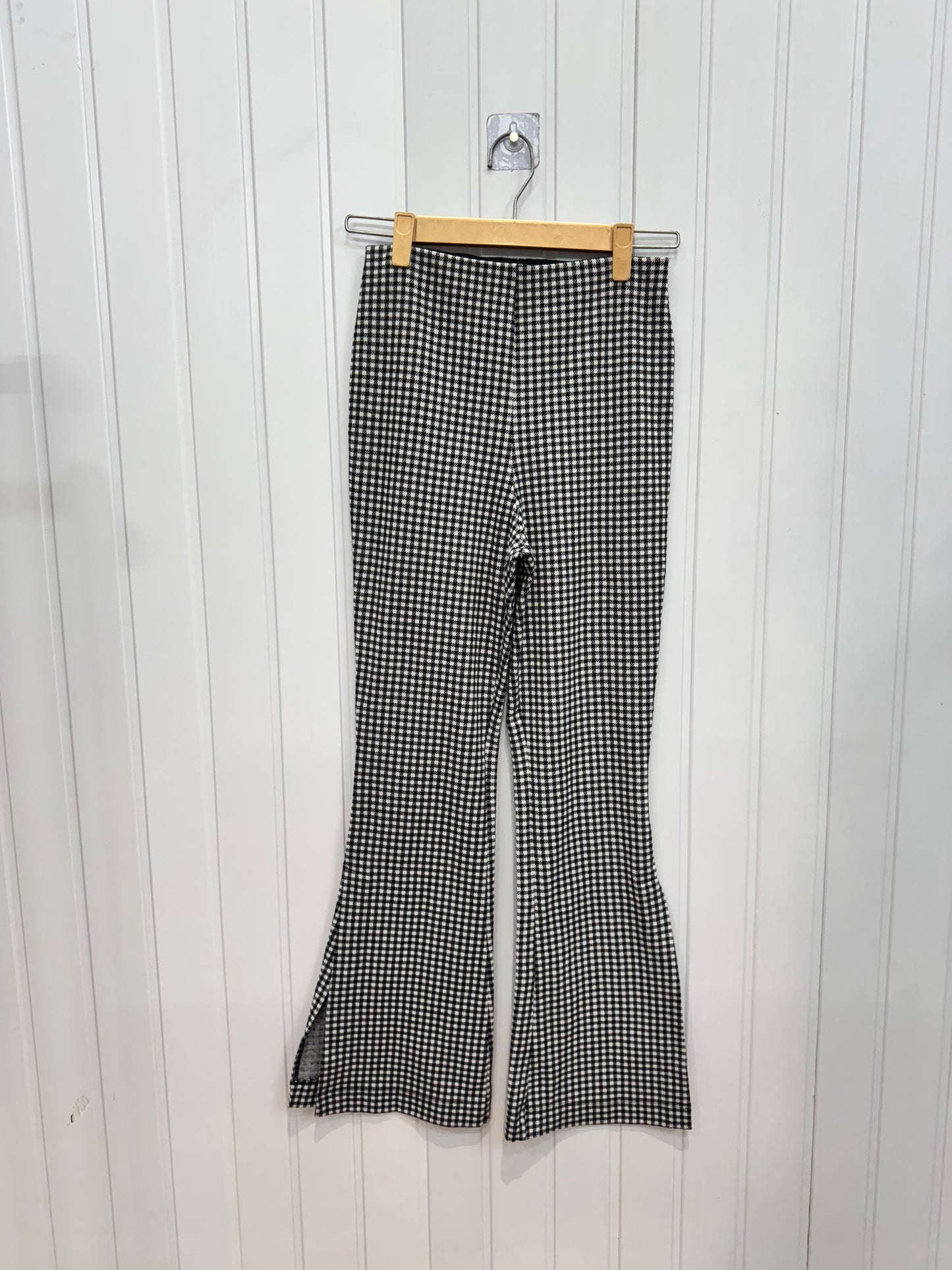 3124-26 Gingham Bootcut Trousers