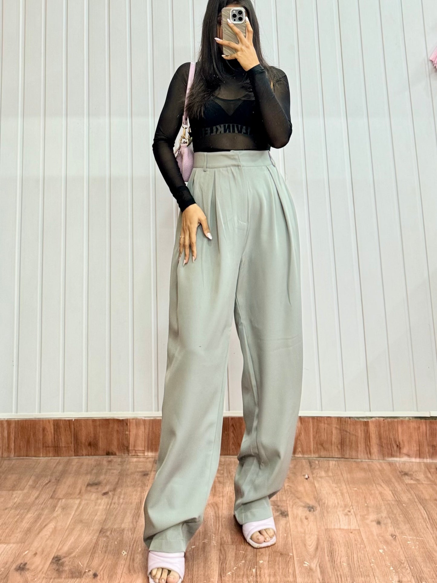 3192-30 Grey Tapered Trousers