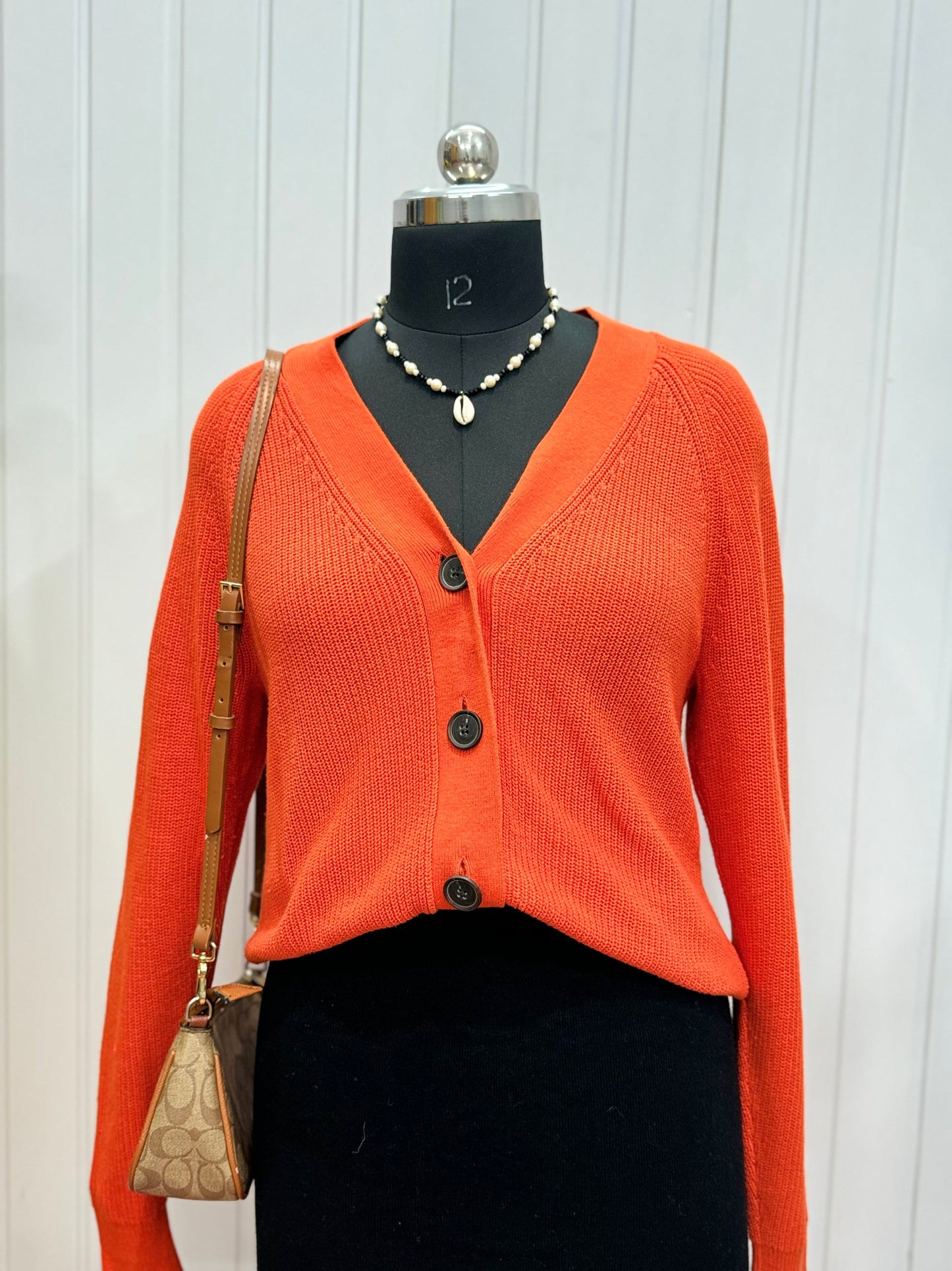 ST40-Orange Cardigan