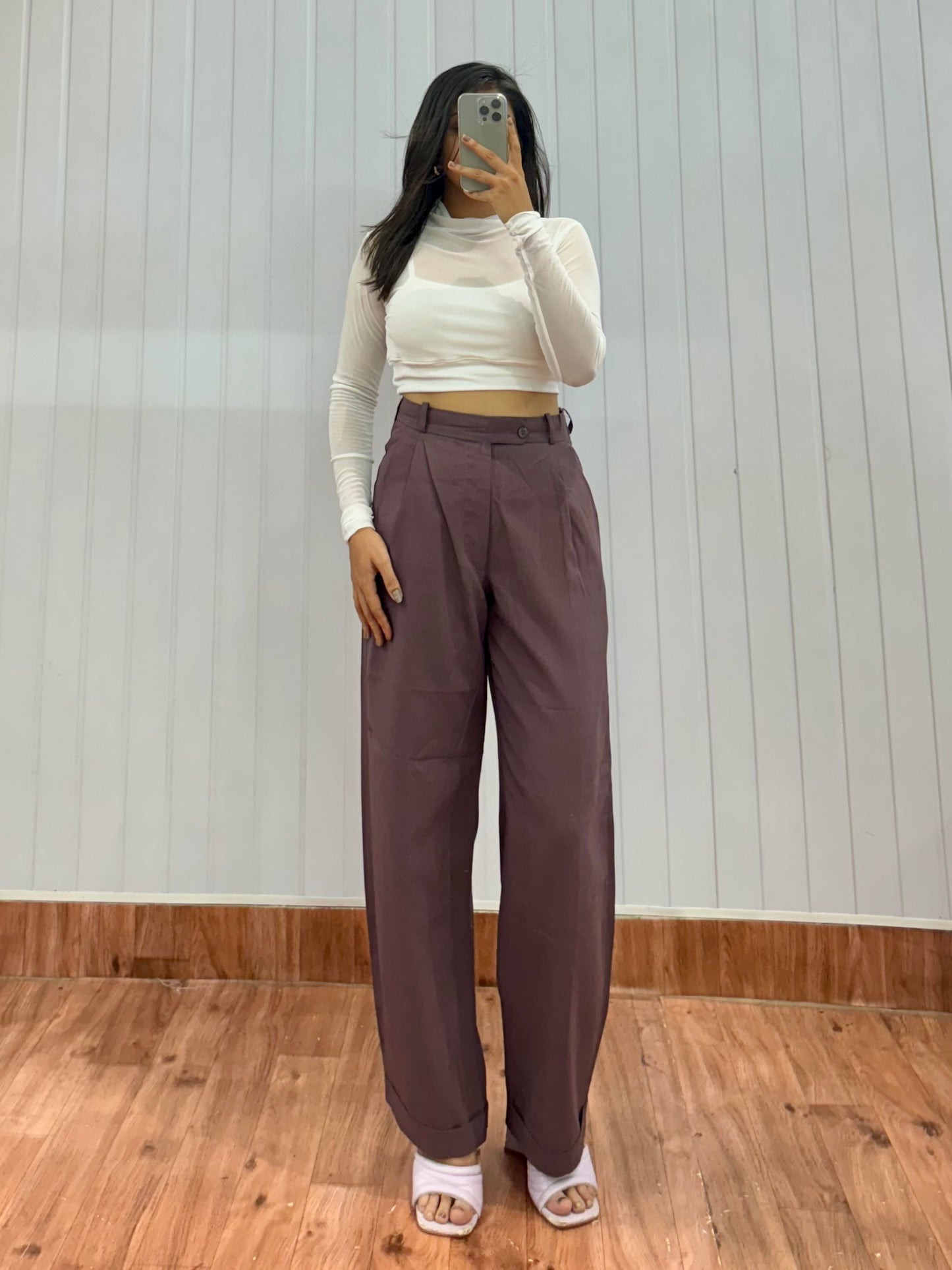 T10-28 Mauve Korean Trousers