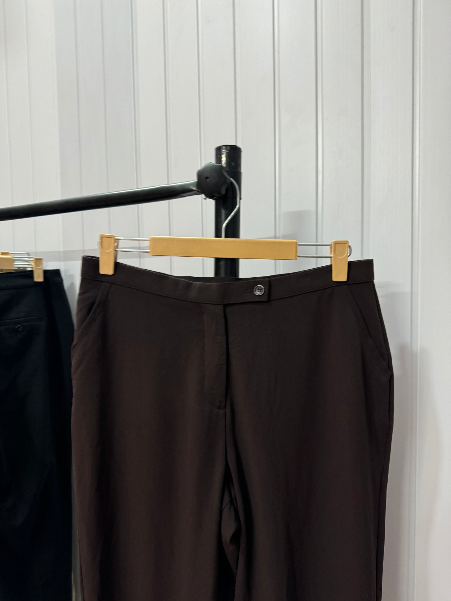 0827-34 Dark Brown Mom fit trousers