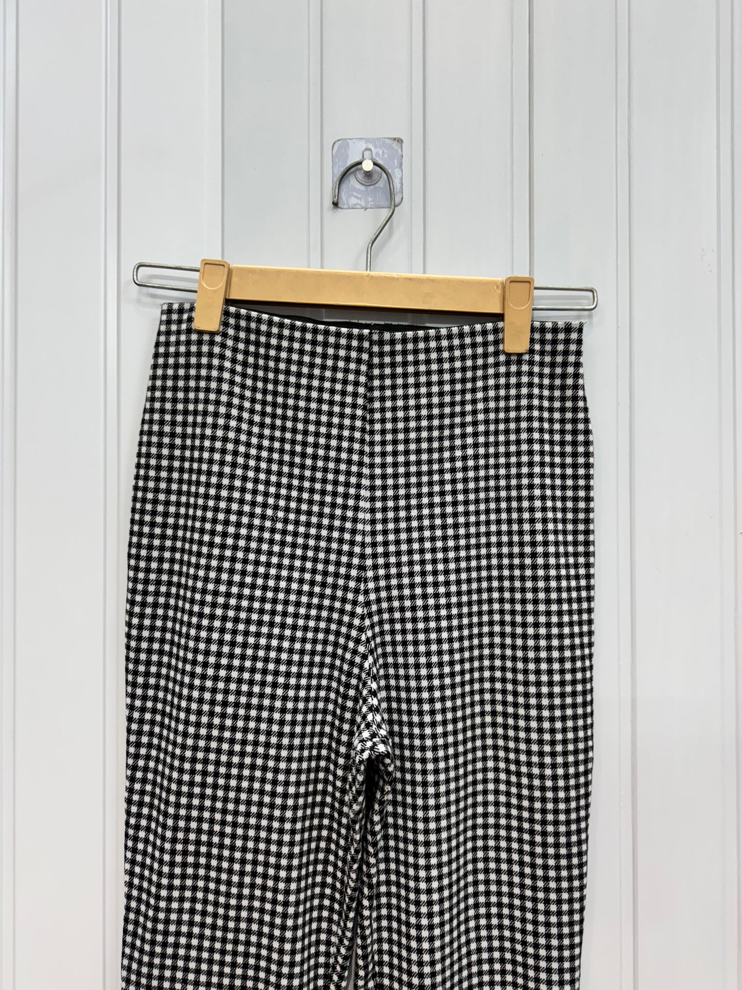 3124-26 Gingham Bootcut Trousers