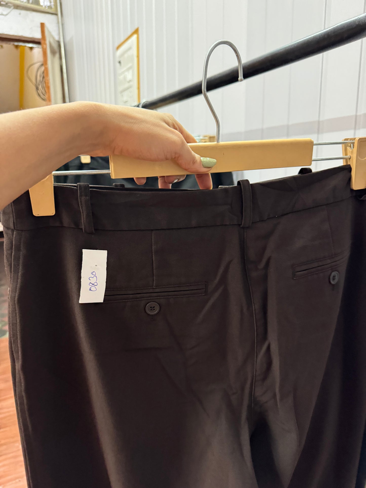 0830-34 Dark Brown Trousers