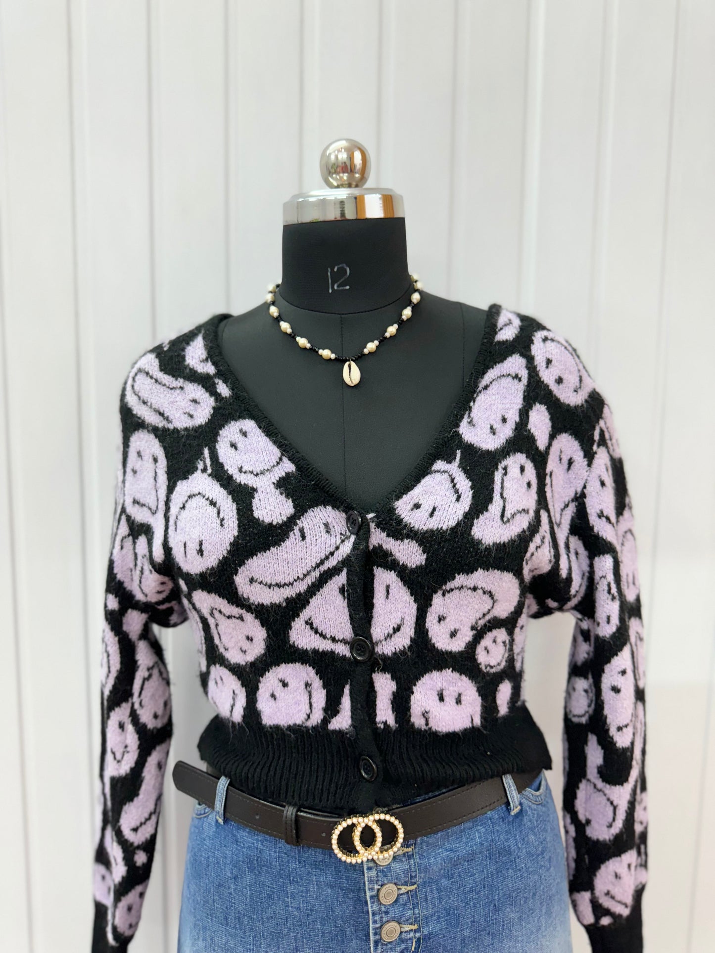 ST66-Smiley Cardigan