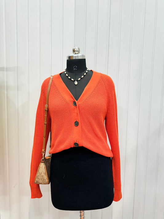 ST40-Orange Cardigan