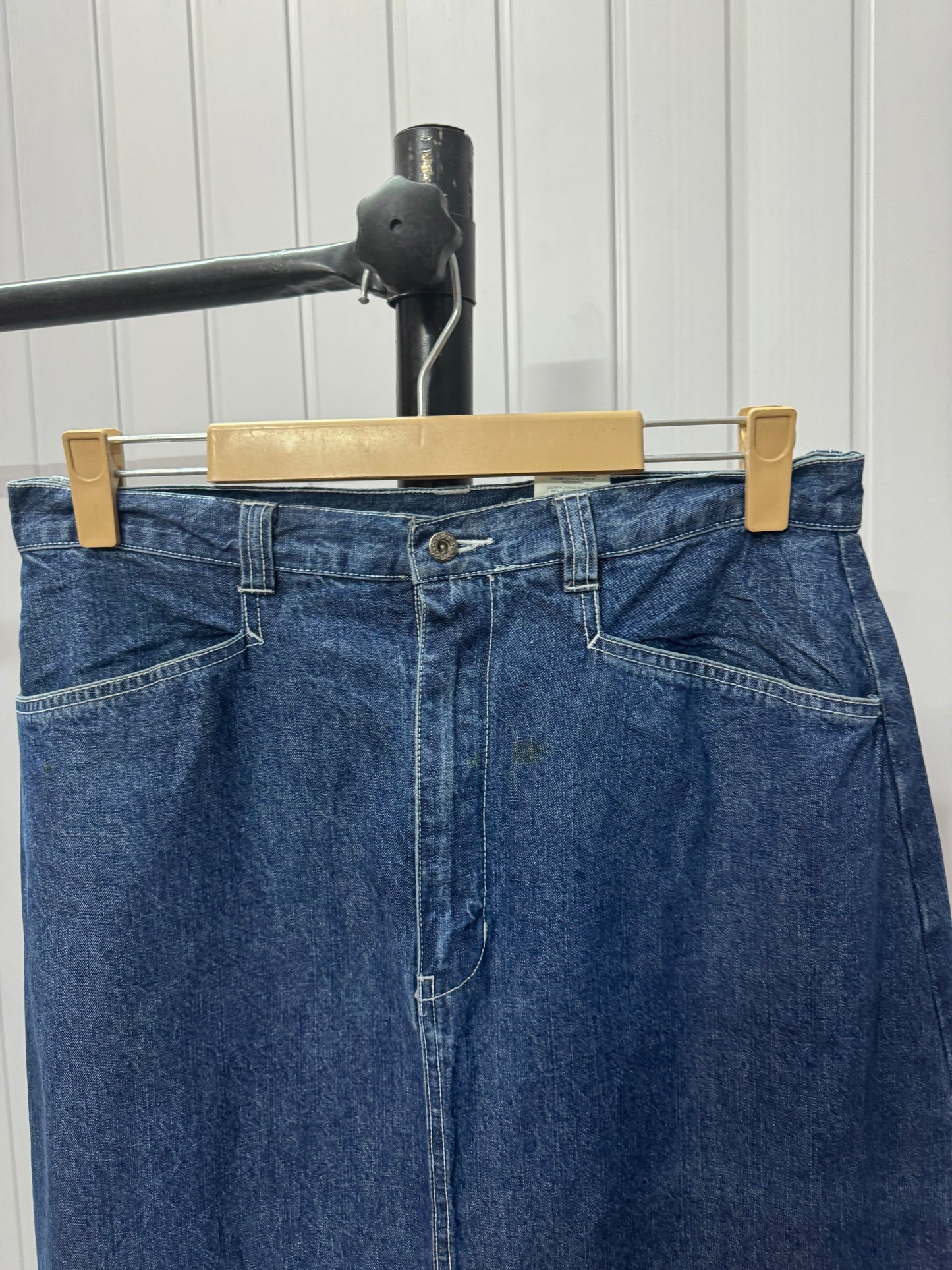 S46-32 Long Denim Skirt