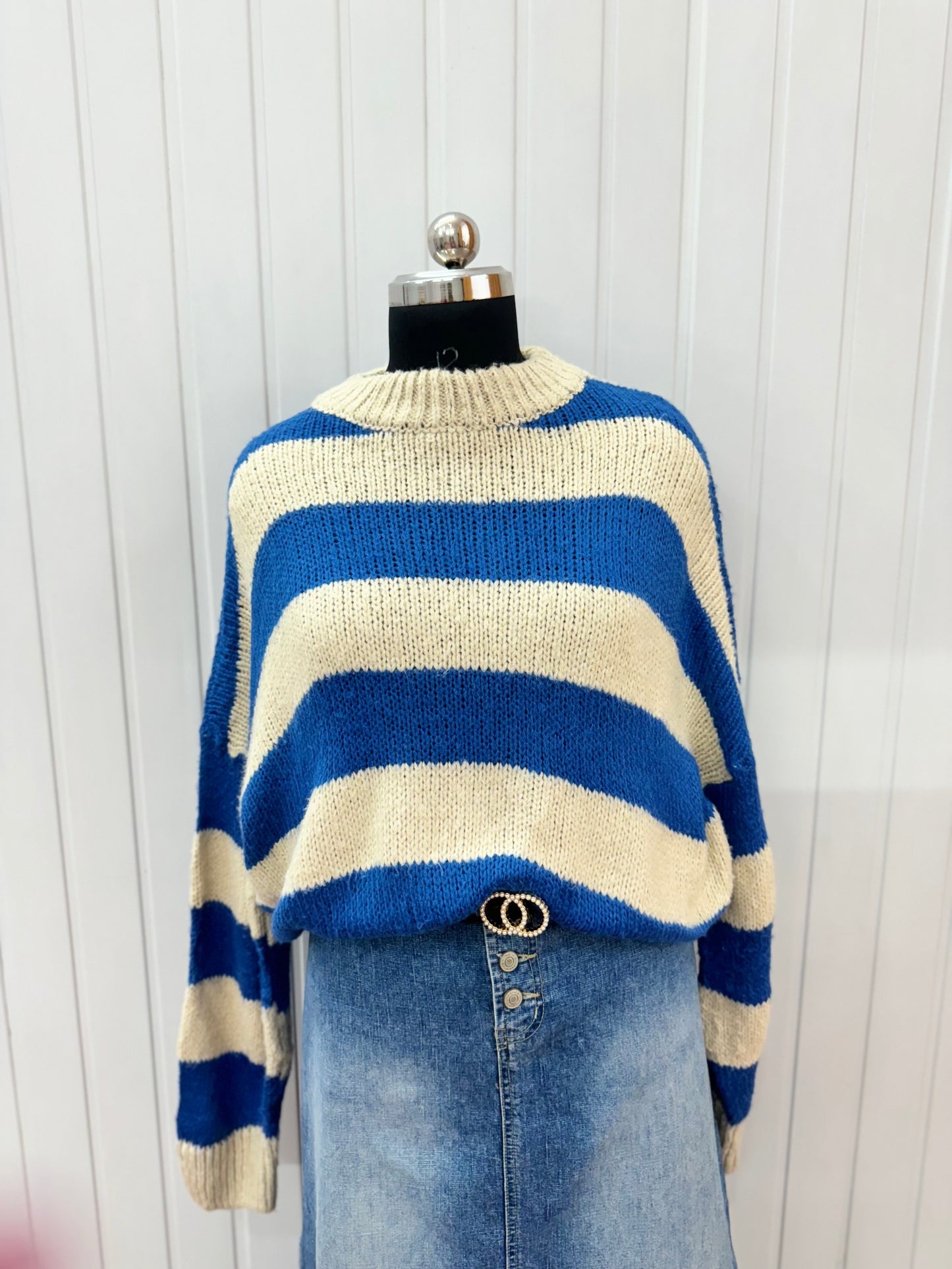 ST44-Blue stripes jumper