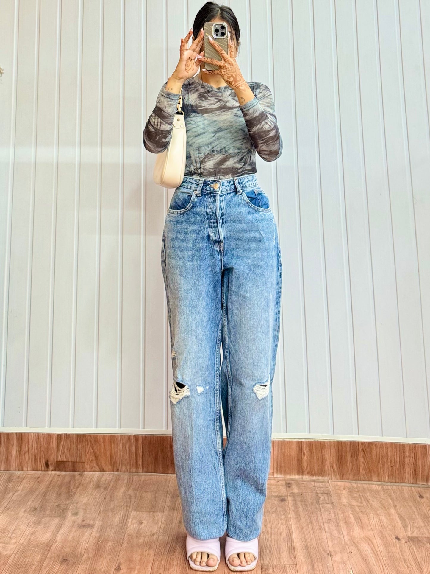 DE342-32 Wideleg Jeans