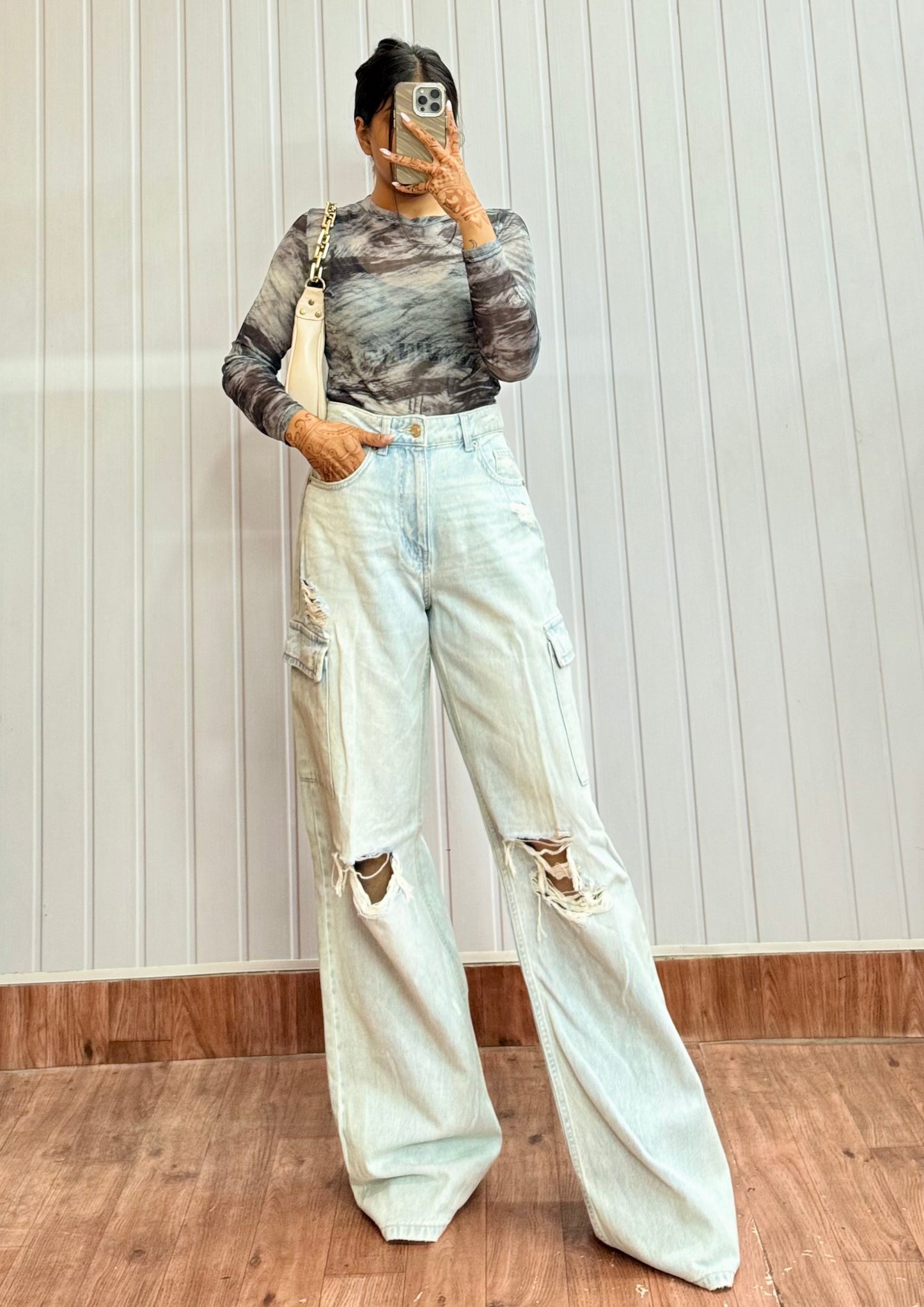 DE360-28 Cargo Baggy Jeans