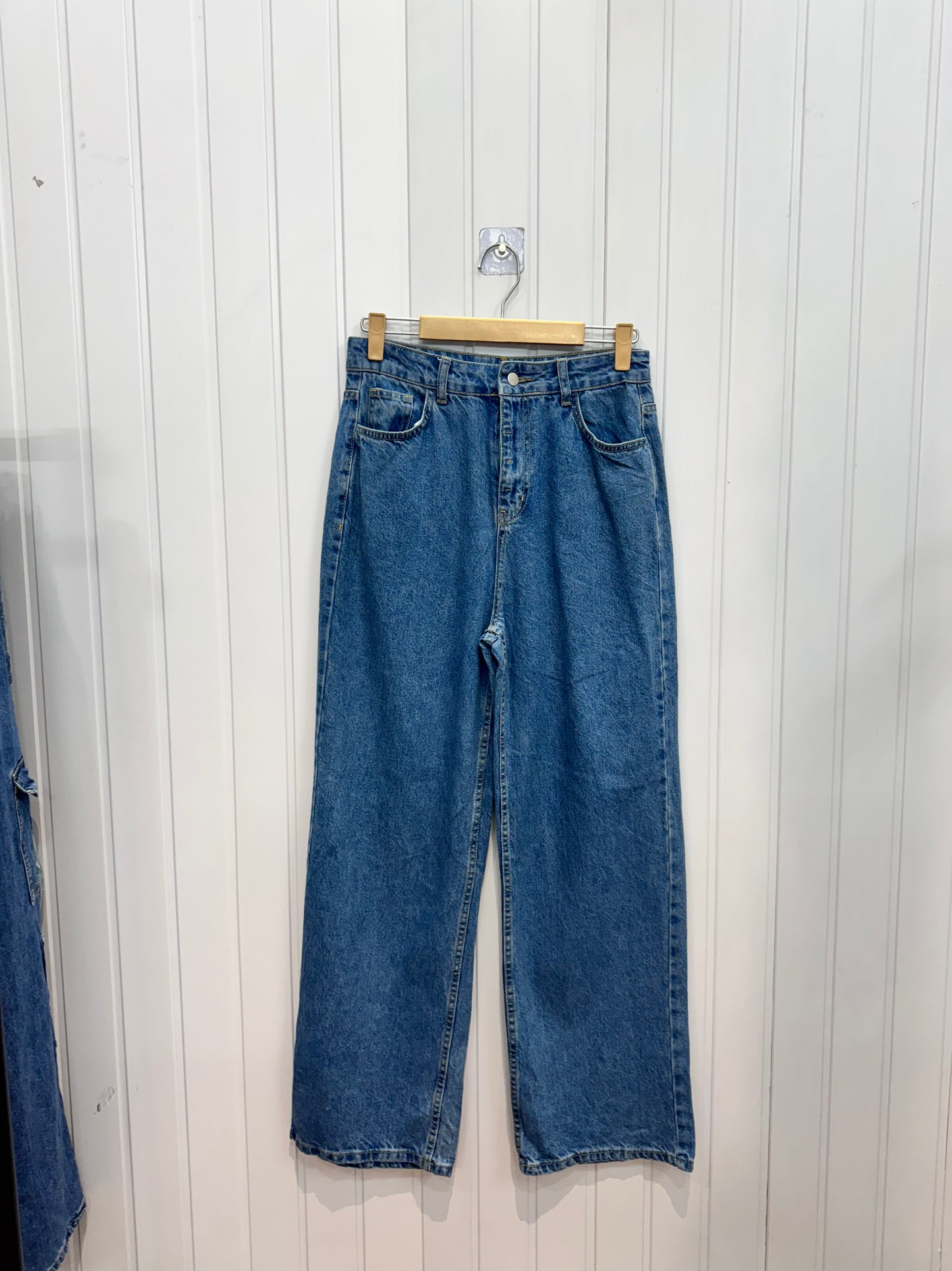 DE348-30 Blue Wideleg Jeans