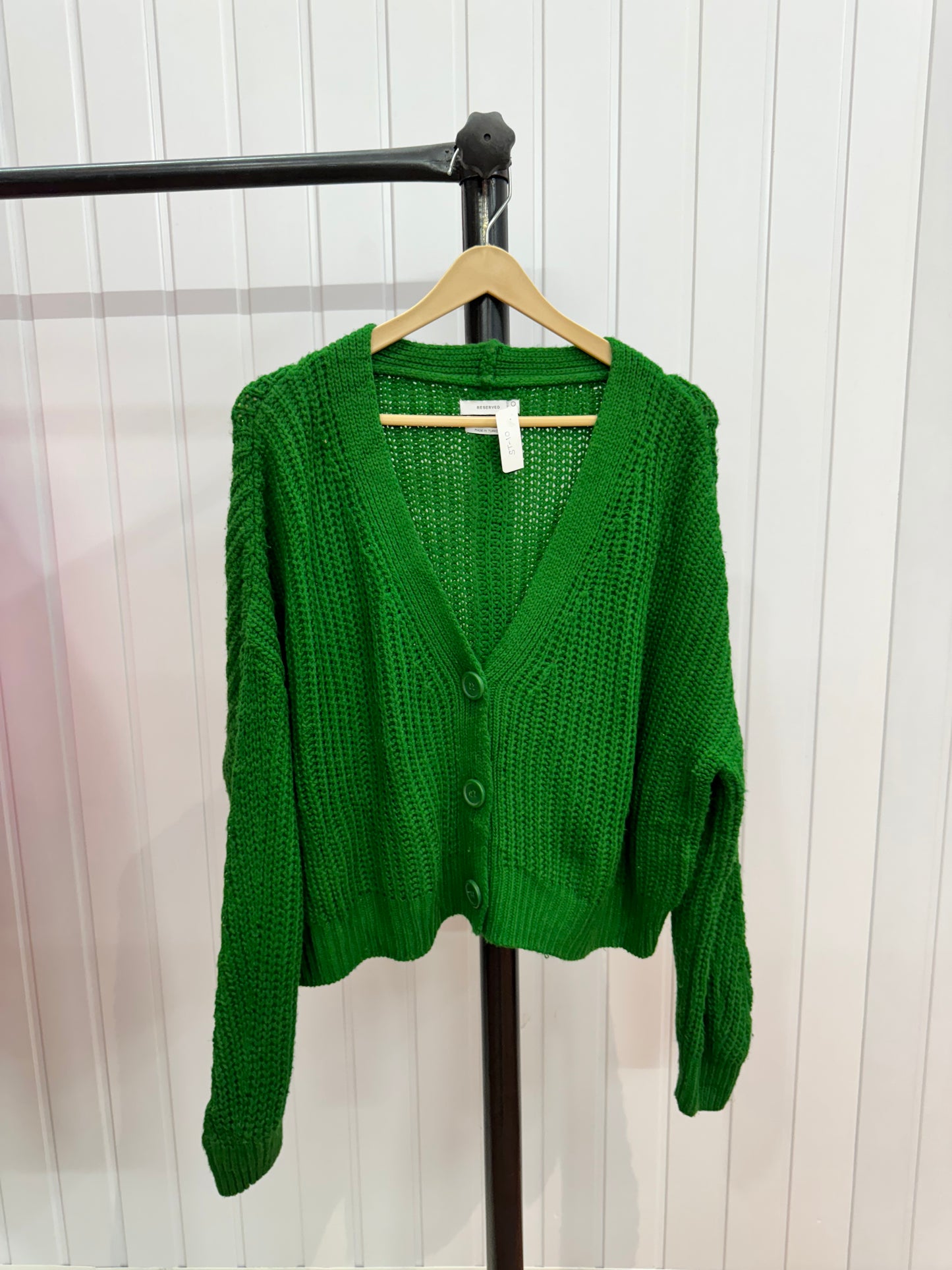 ST10-Green Cardigan