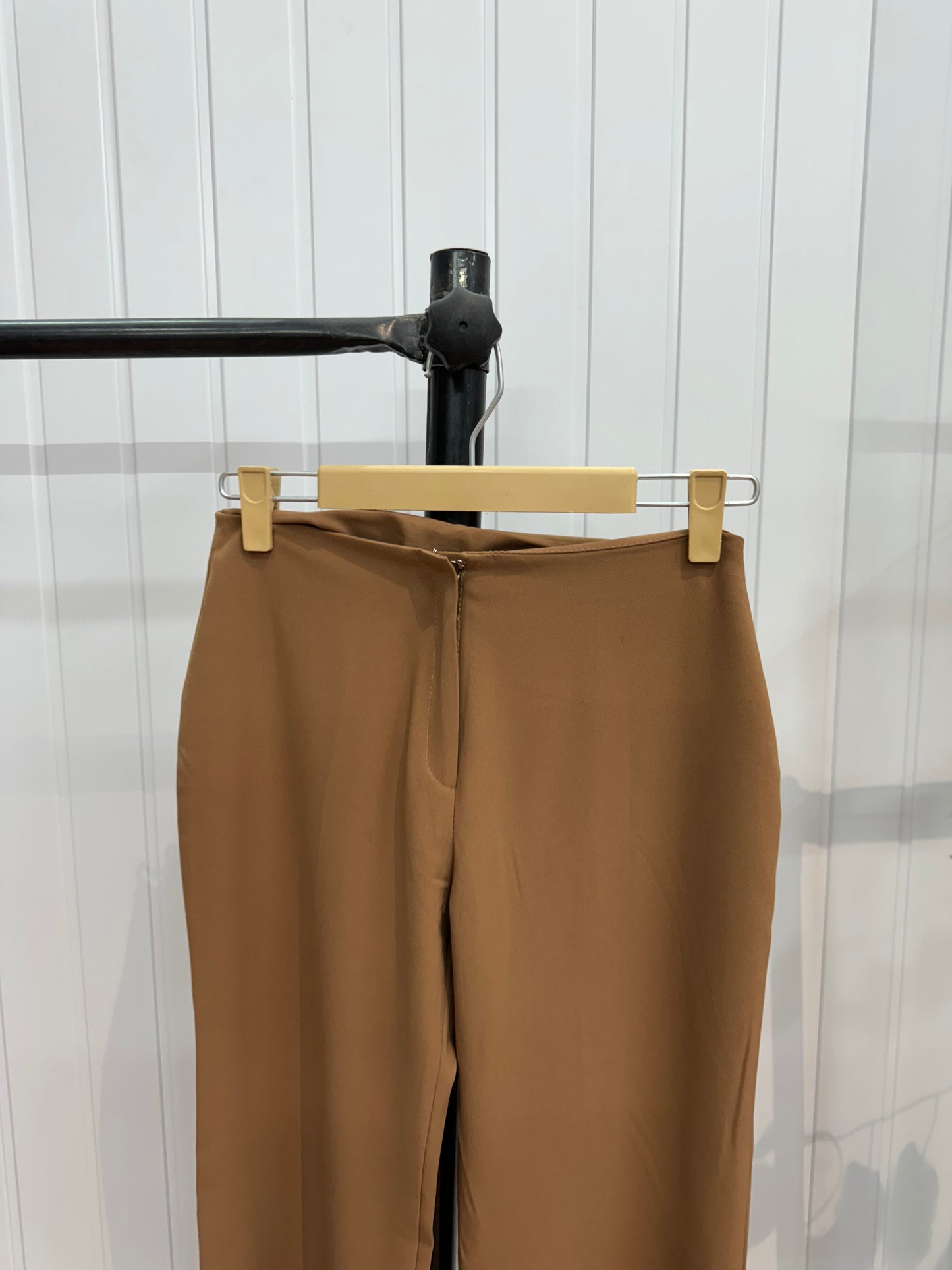 0817-26 Brown Flared Trousers