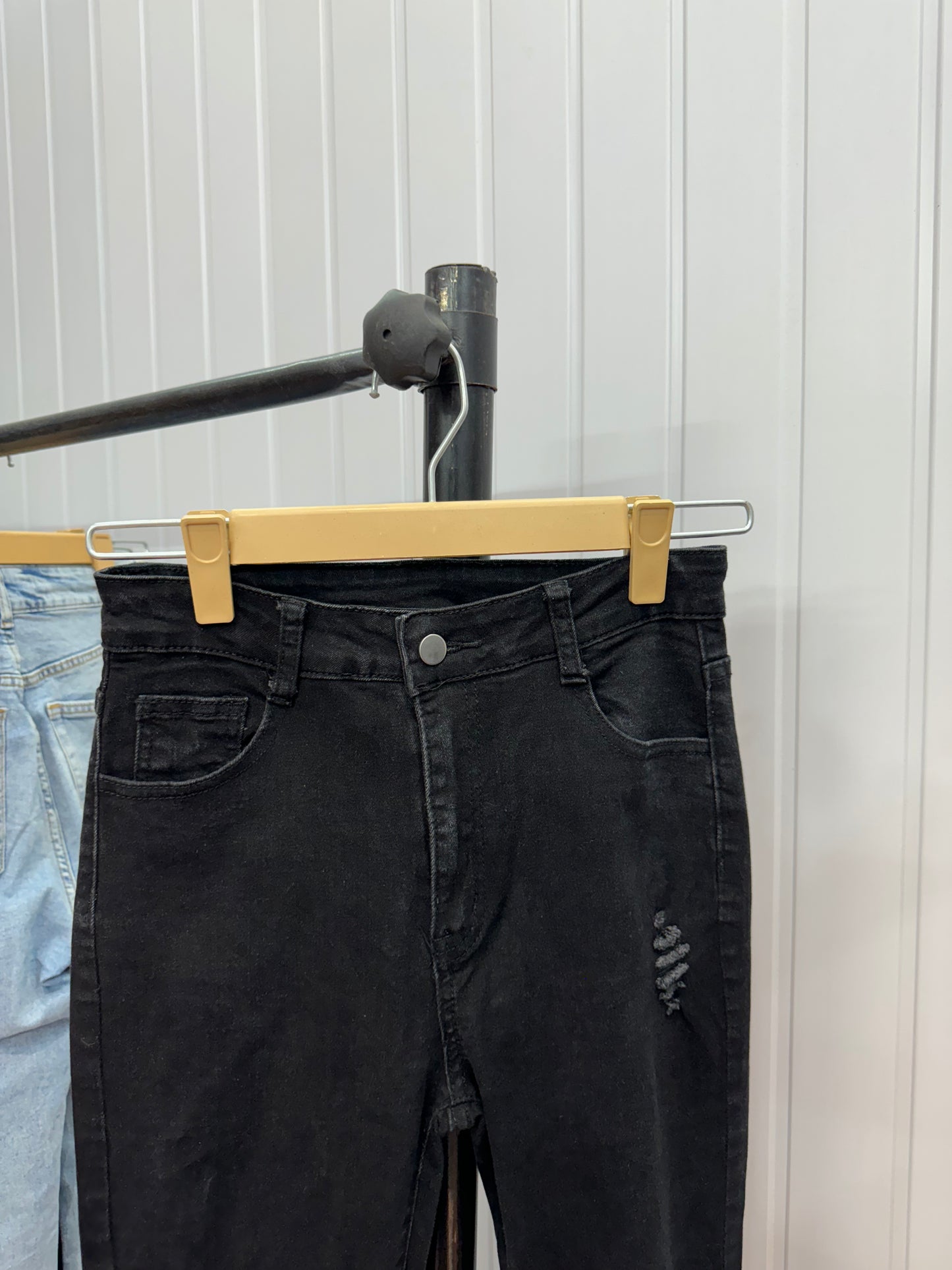 0108-26 Black Bootcut Jeans