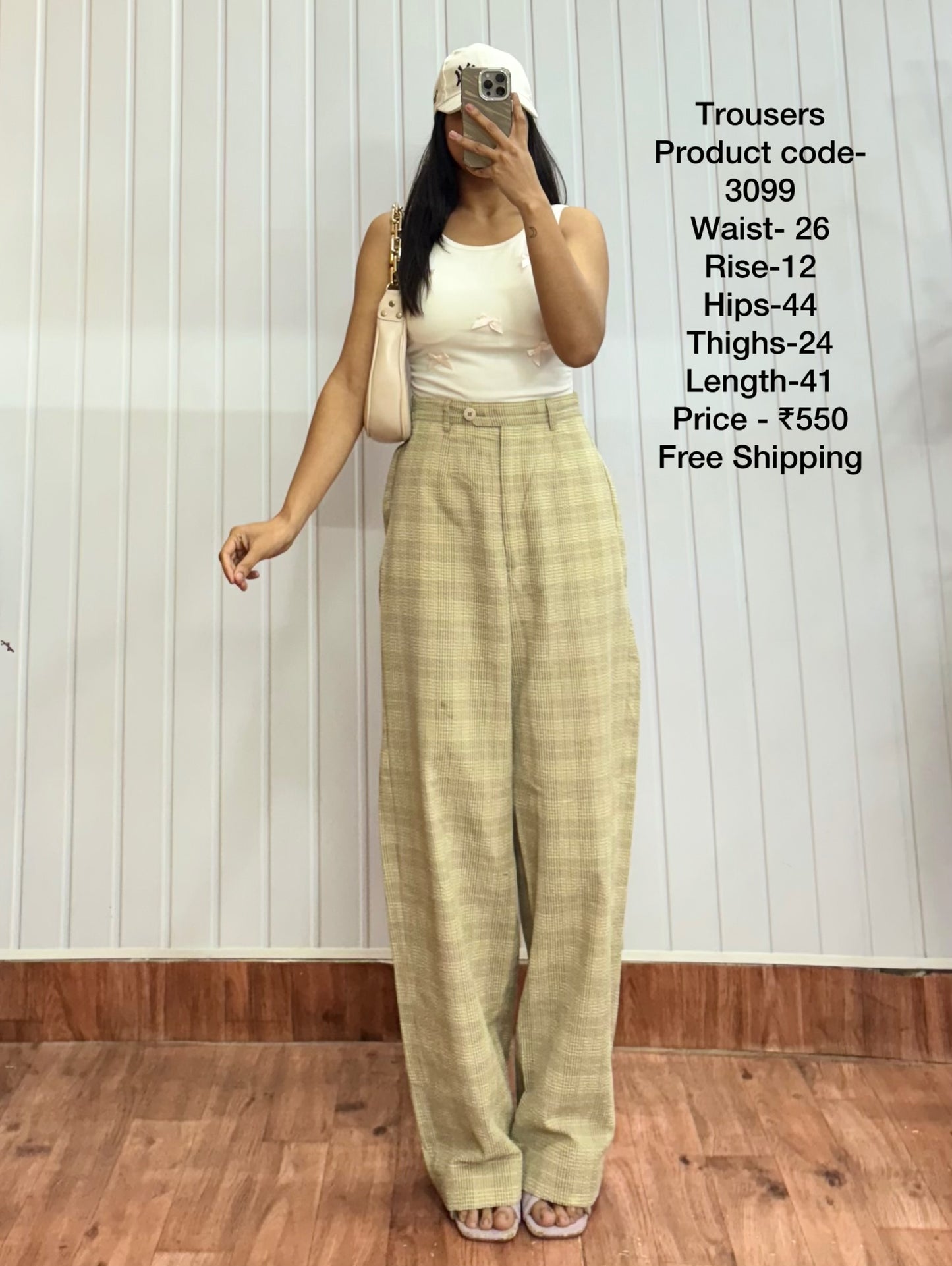 3099-26 Gingham Trousers