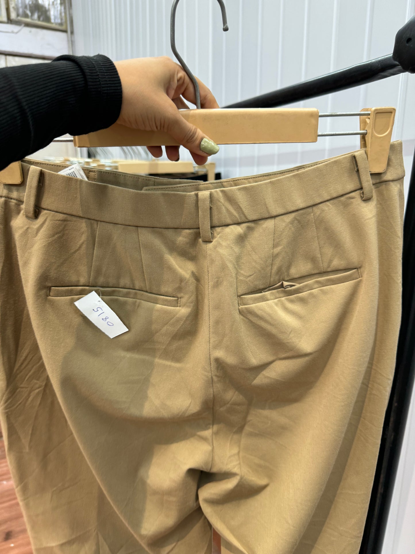 0815-32 Beige Tapered Trousers