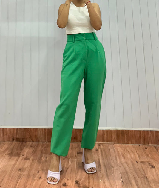 1508-28 Green Tapered Pants