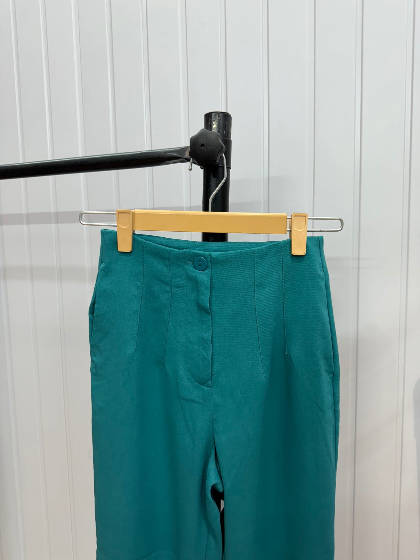 0821-26 Turquoise Tapered Trousers