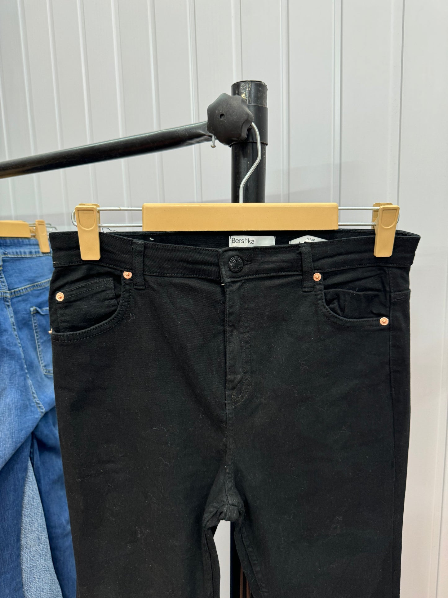 0116-30-31 Black Bootcut Jeans