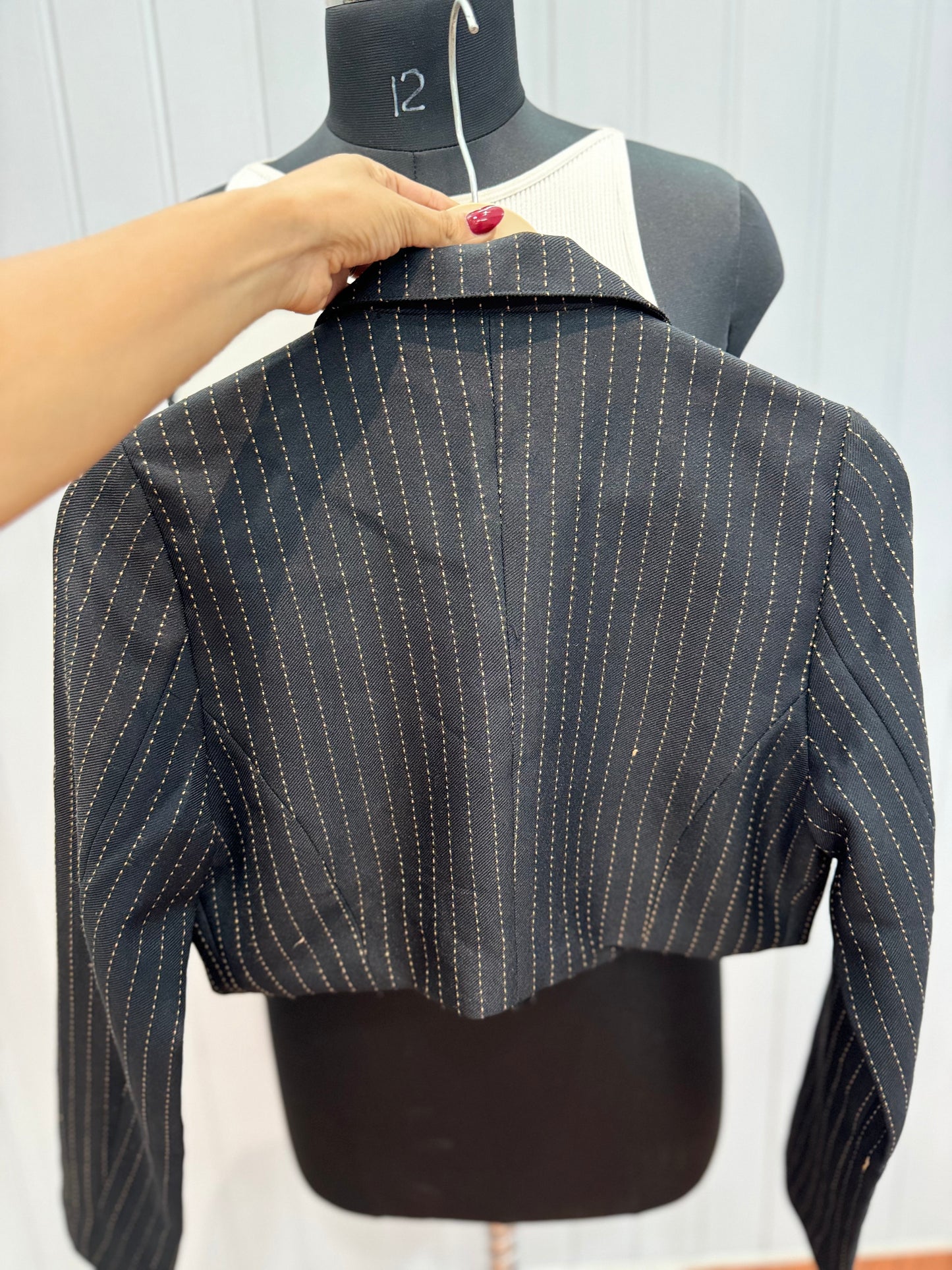 B53-Black Stripe Blazer