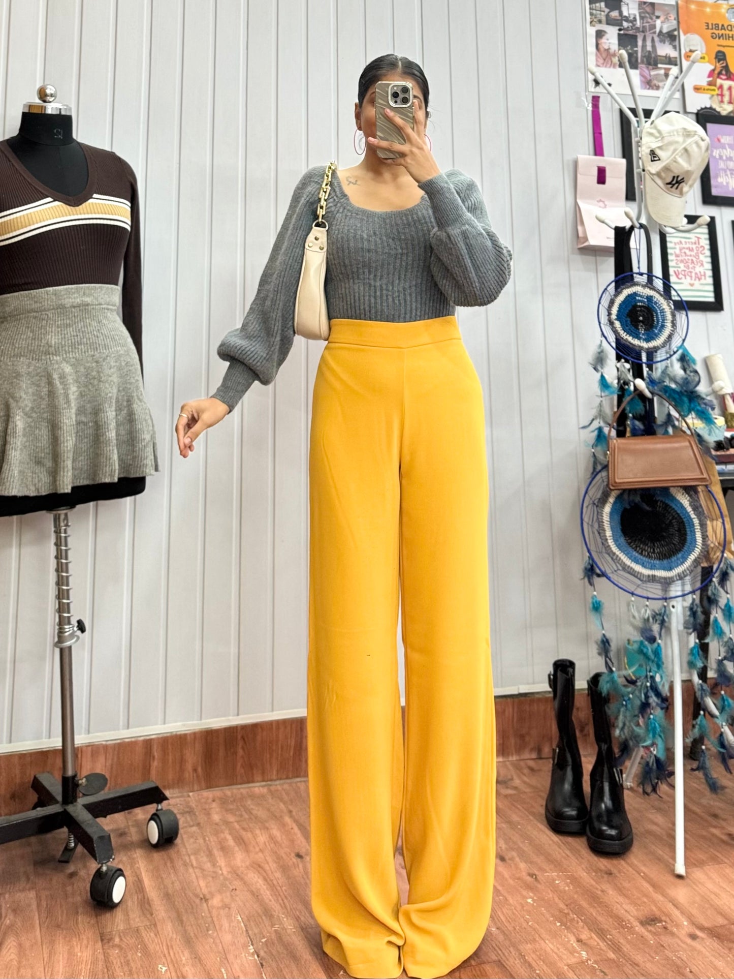 3110-28 Mustard Trousers