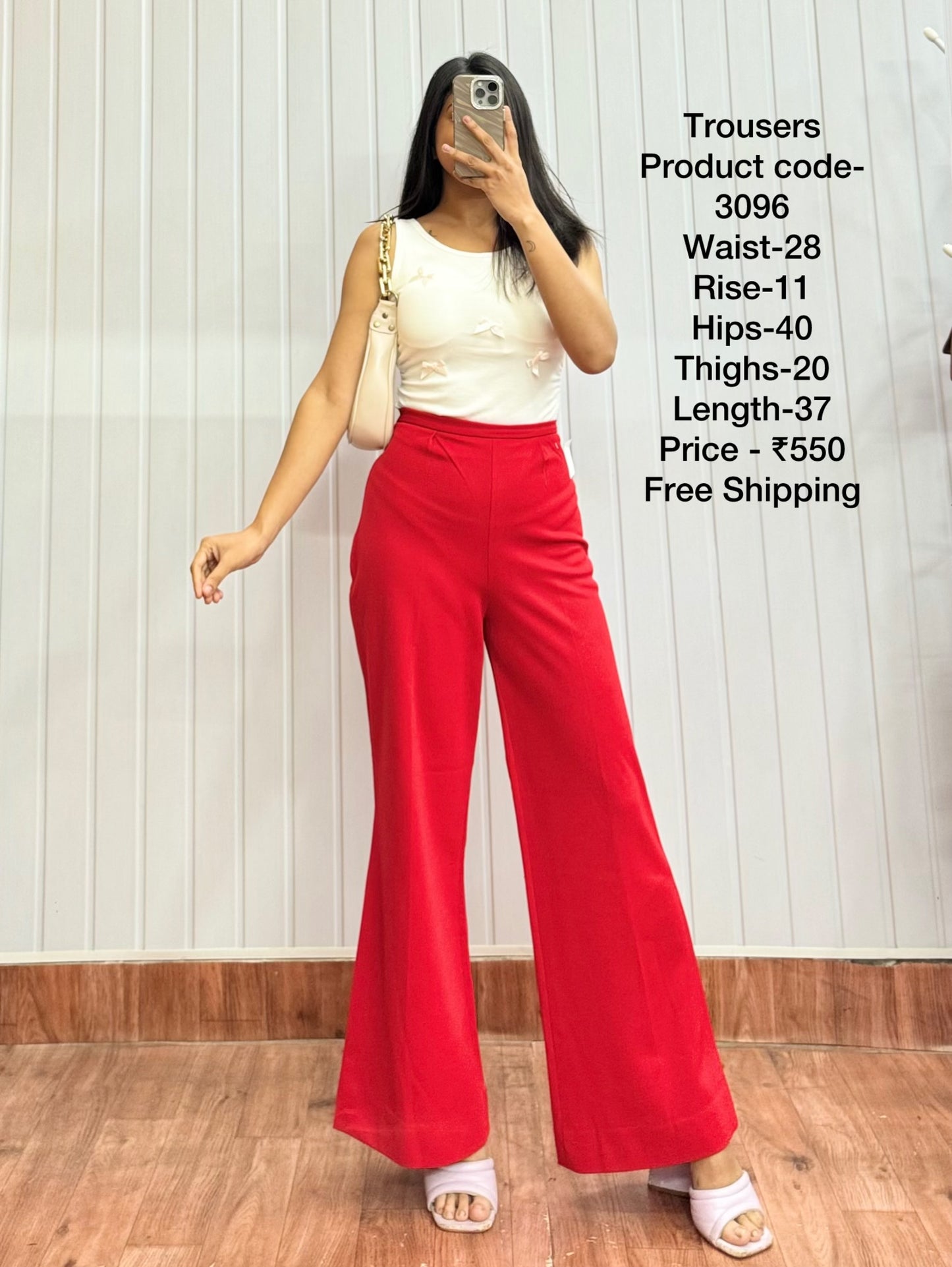 3096-28 Red Trousers