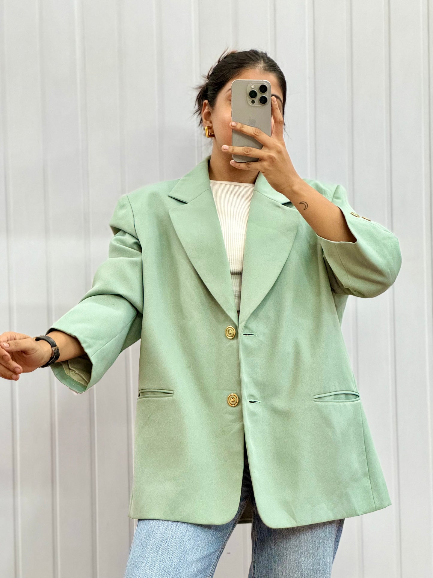 J148-Mint Blazer