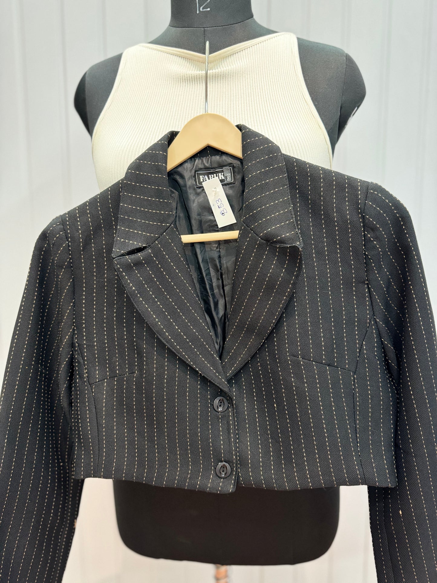 B53-Black Stripe Blazer