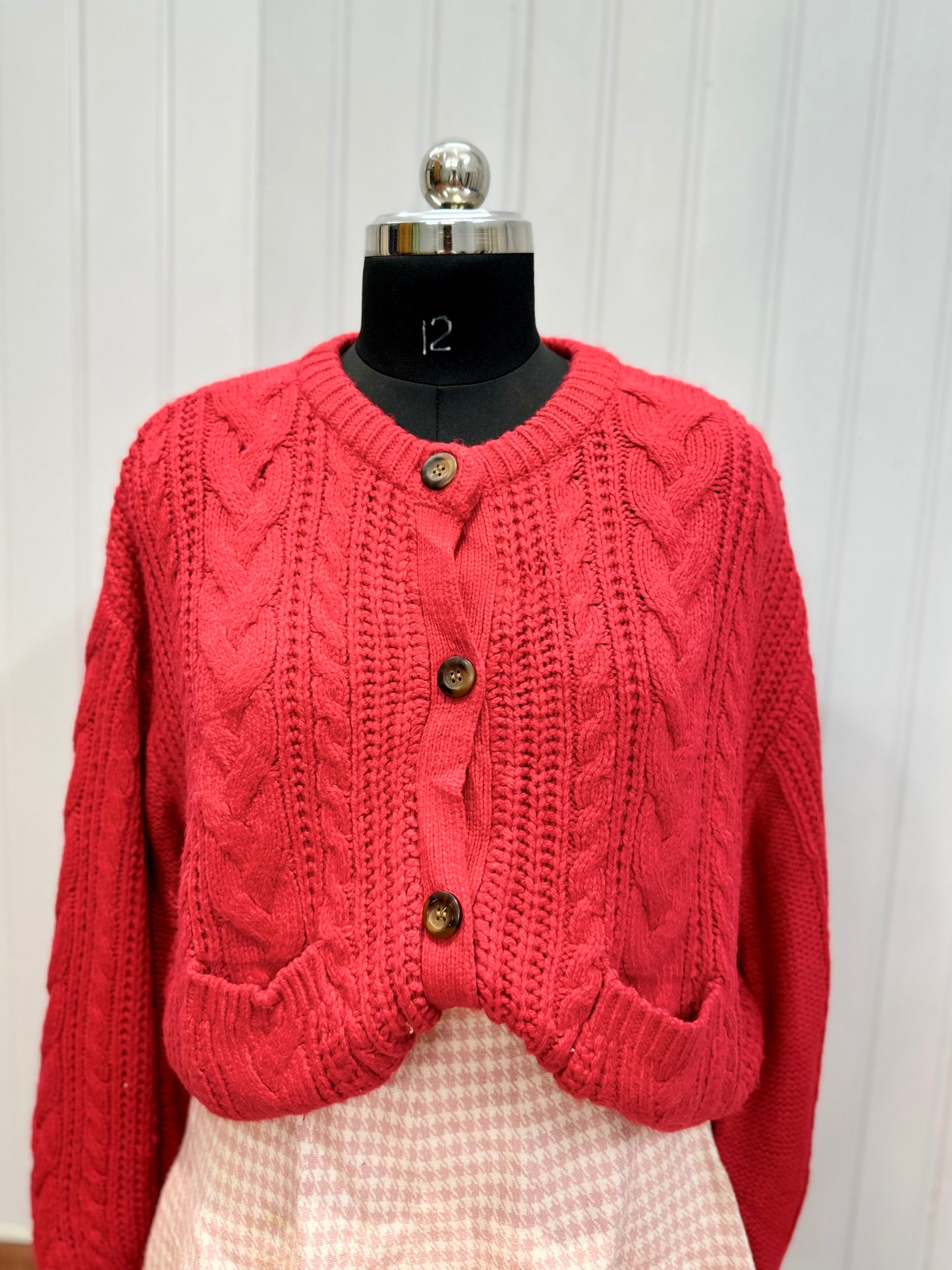 ST12-Red Cardigan