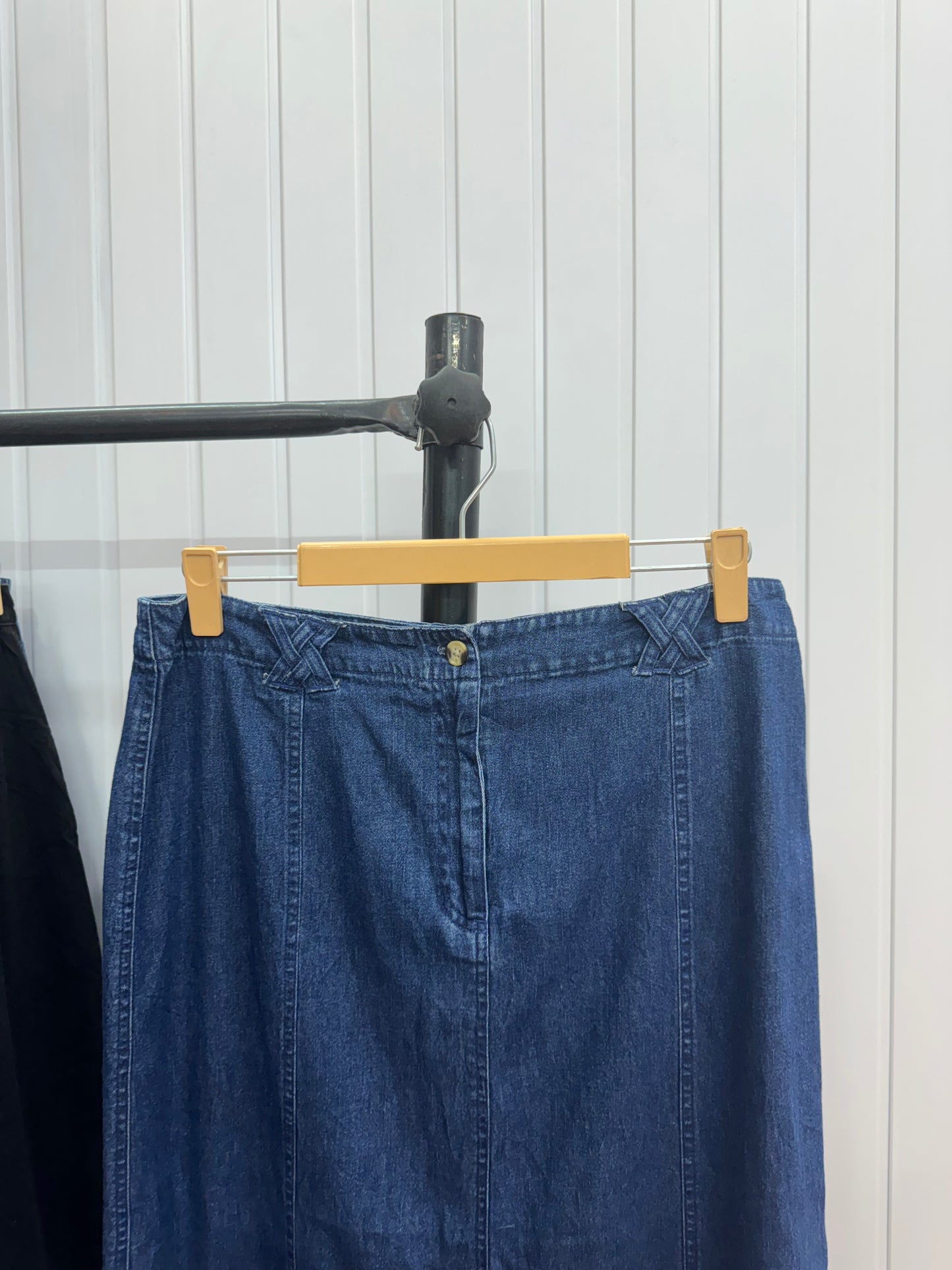 S78-34 Long Denim Skirt