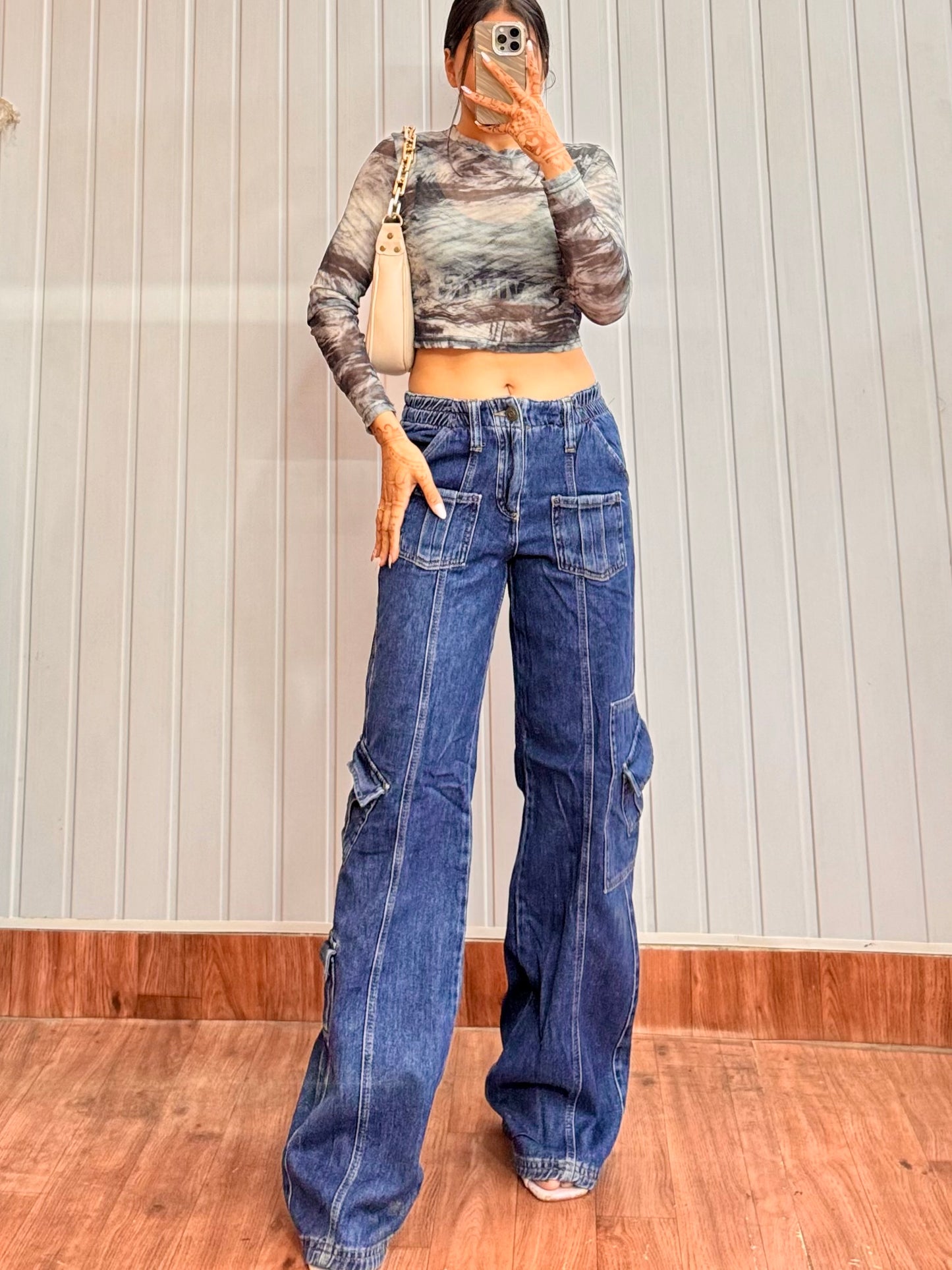 DE358-28 Cargo Jeans