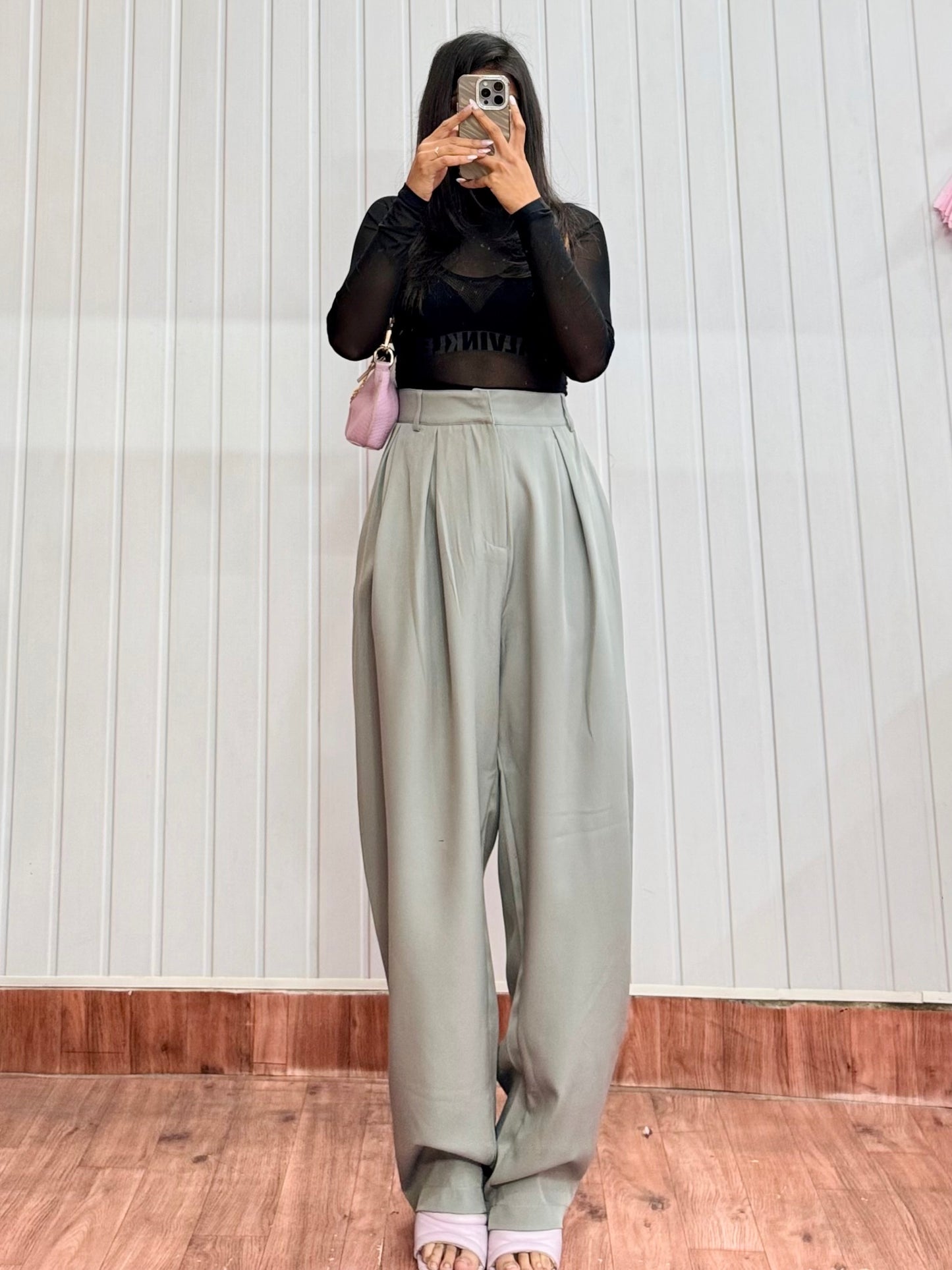 3192-30 Grey Tapered Trousers