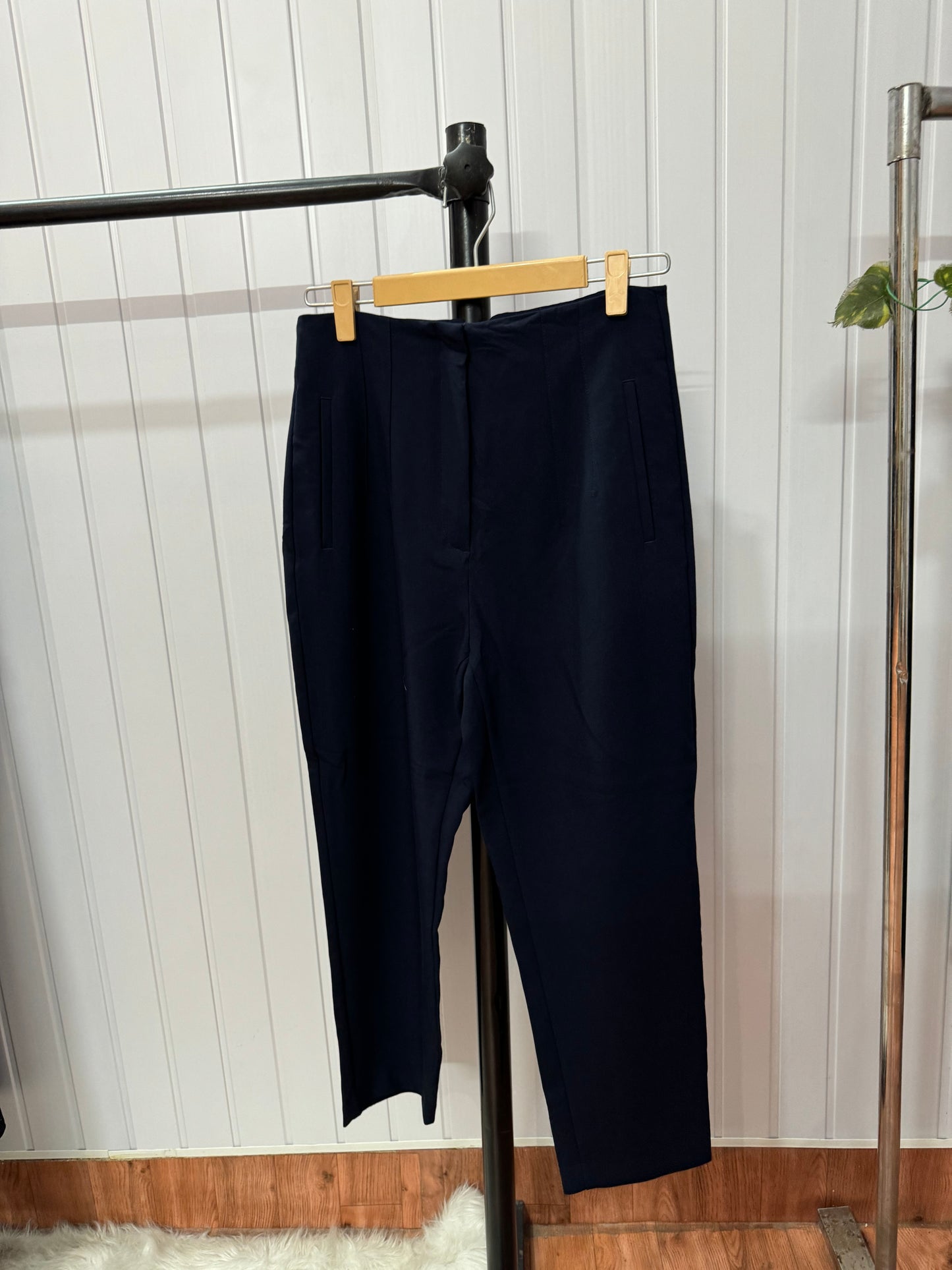 0613-30 Blue Tapered Trousers