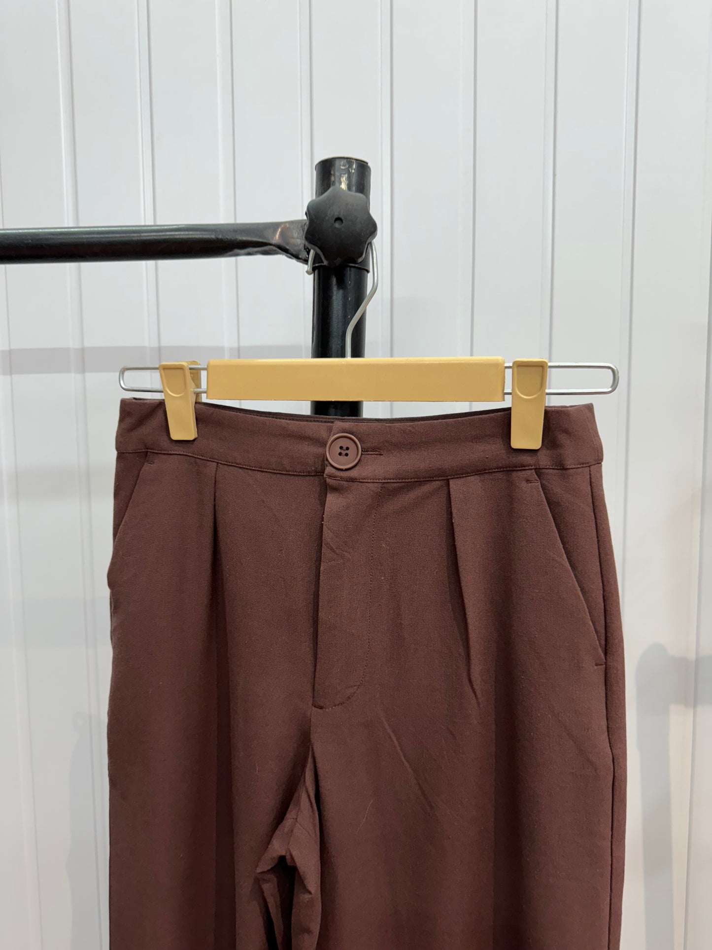 0810-28 cherry brown trousers