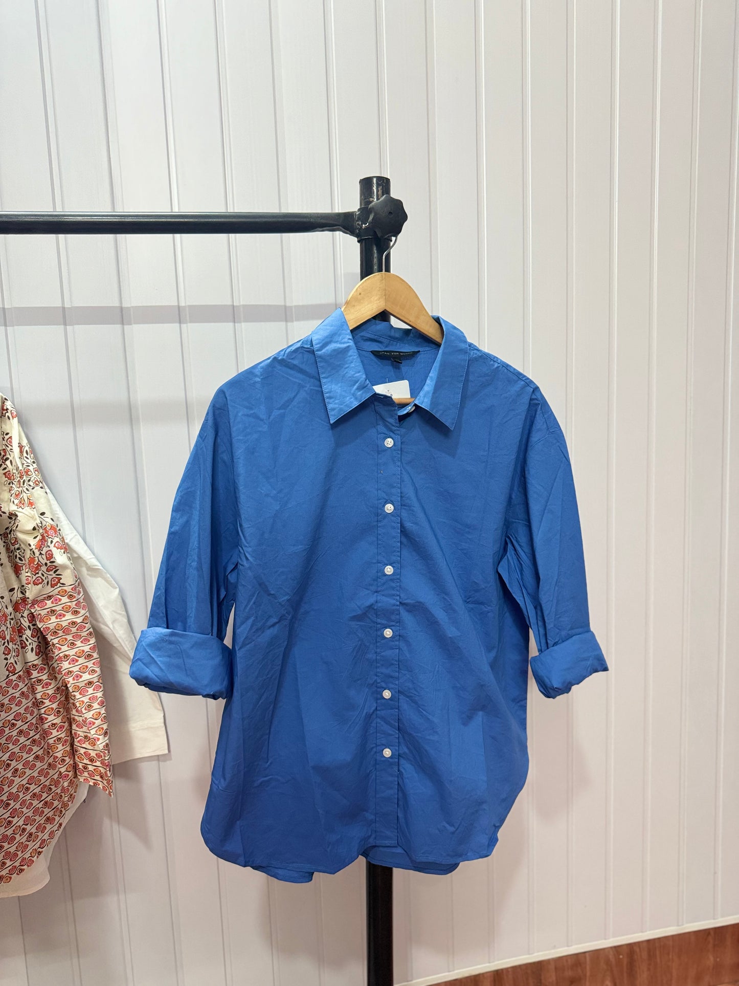 S18-Blue Plain Shirt