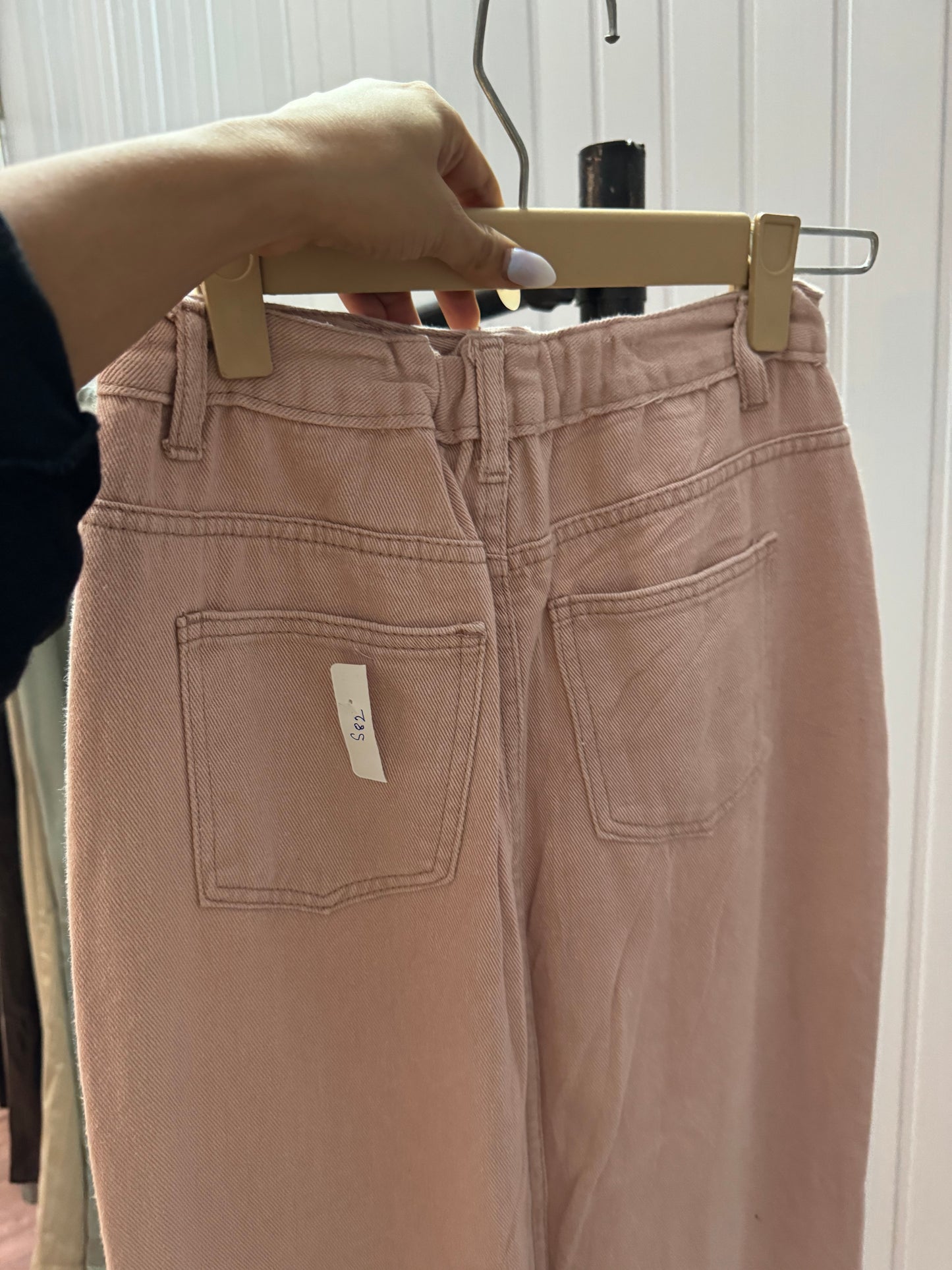 S82- 26 Pink Denim Skirt