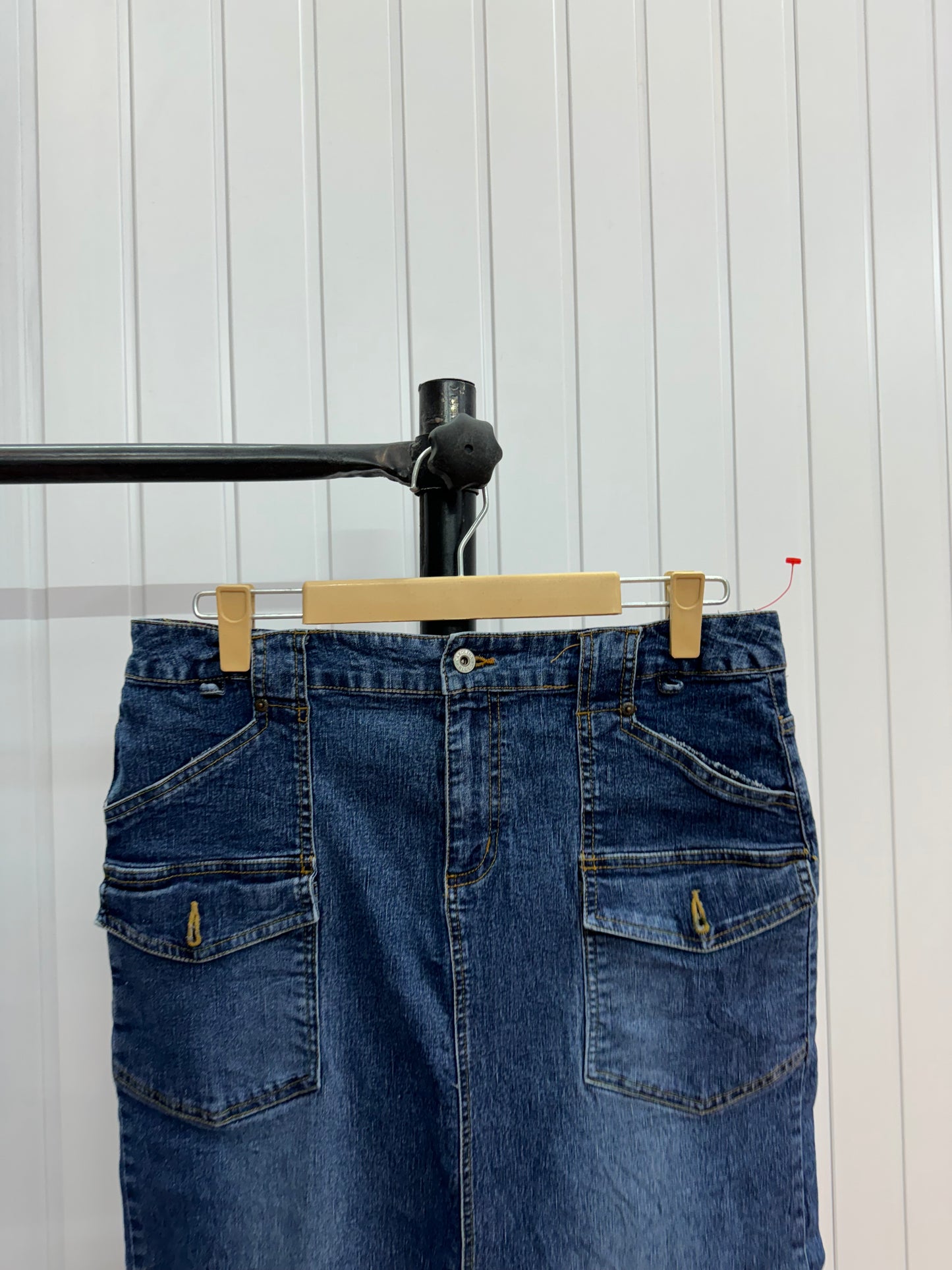 S18-34 Long Denim Skirt