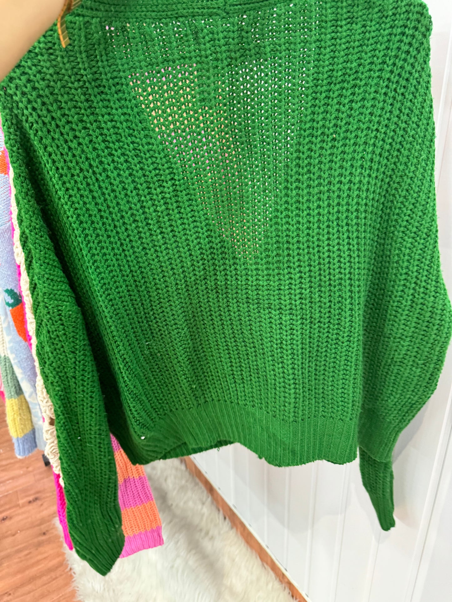 ST10-Green Cardigan