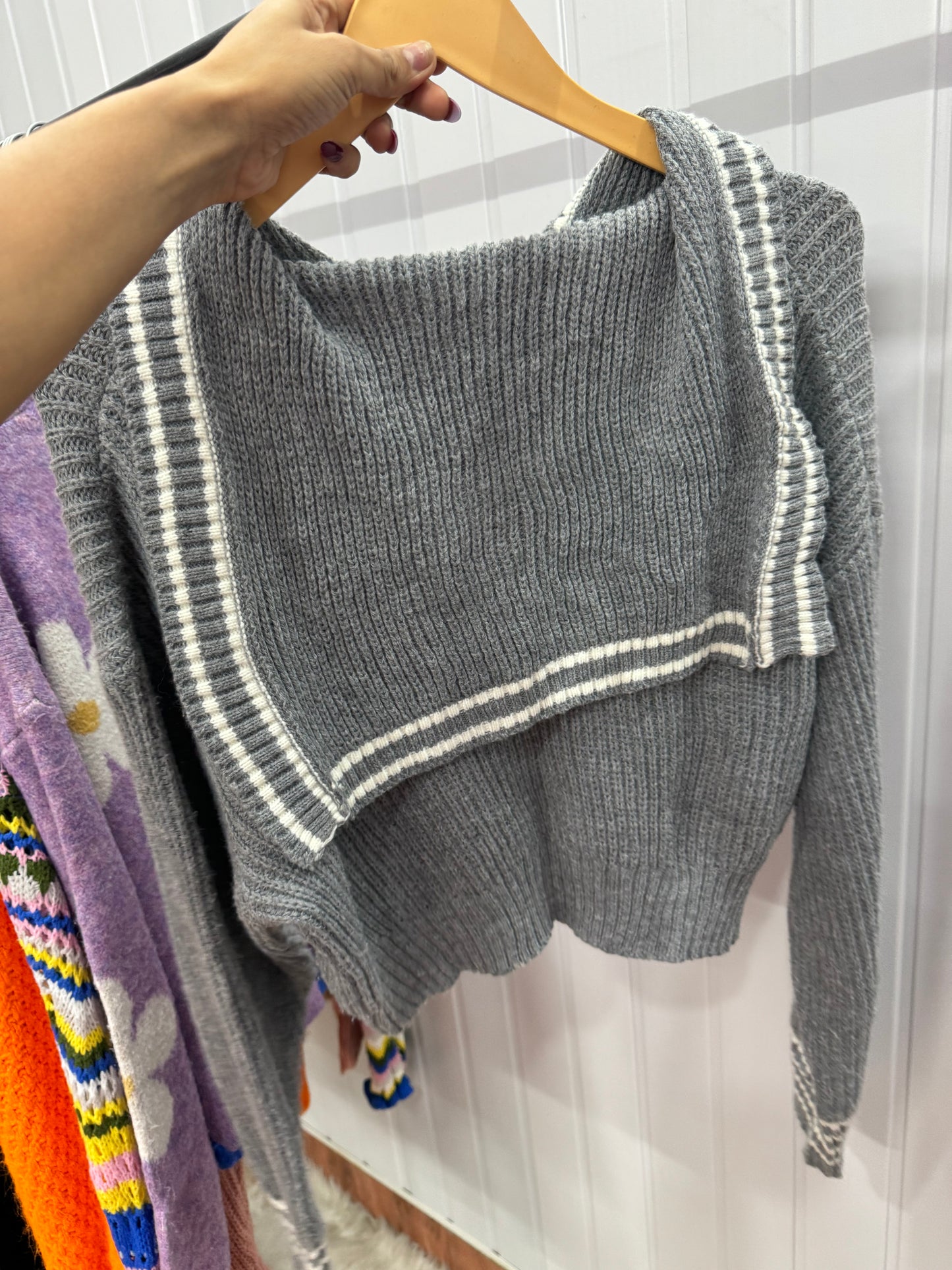 ST52-Grey Cardigan