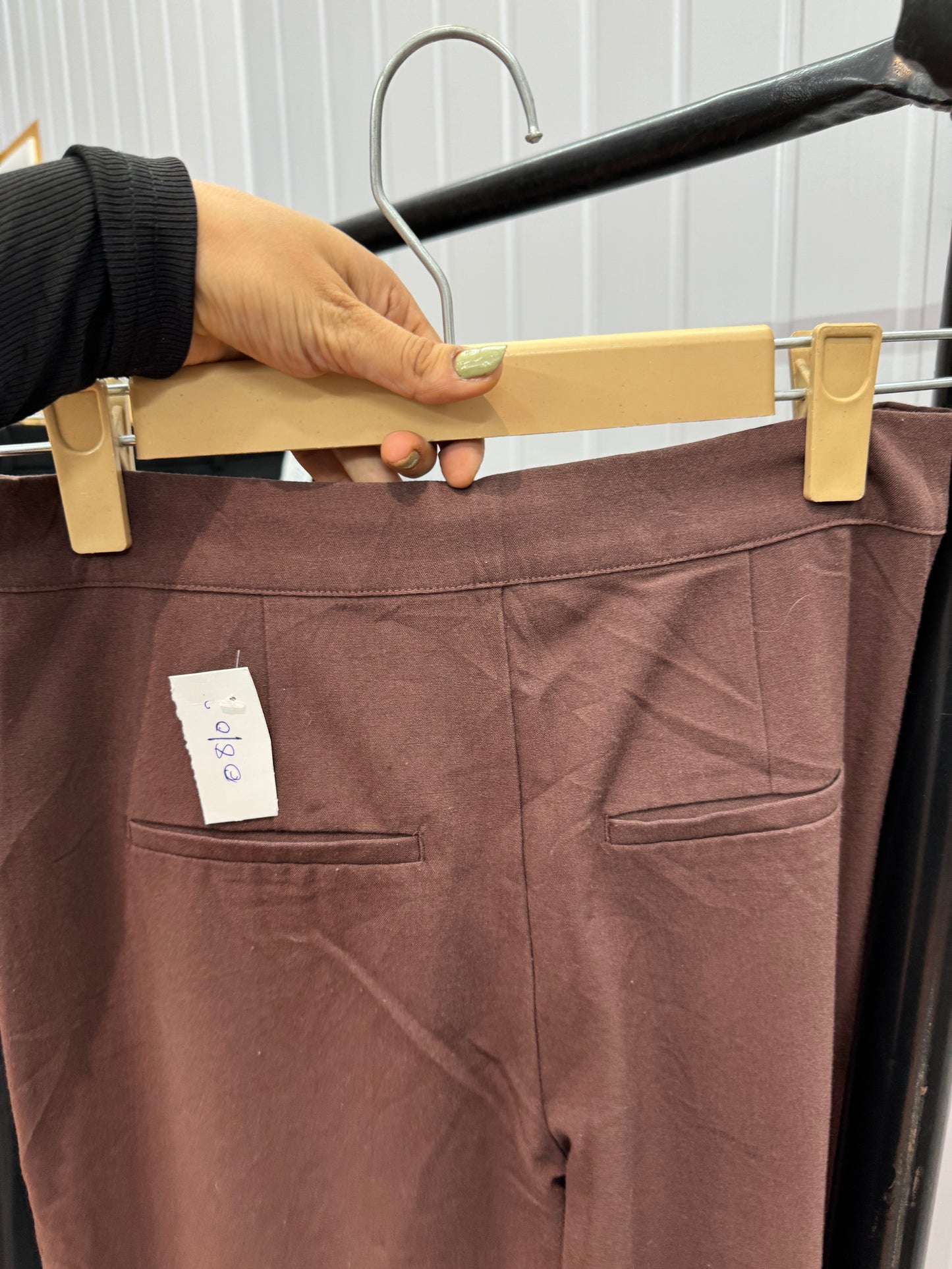 0810-28 cherry brown trousers