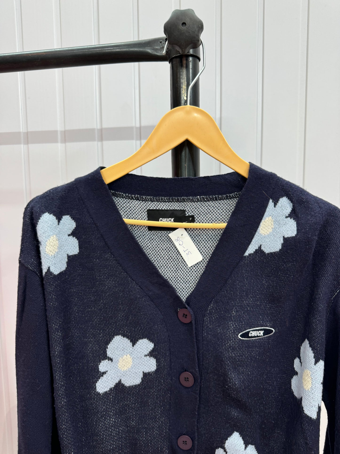 ST08-Blue Floral Cardigan