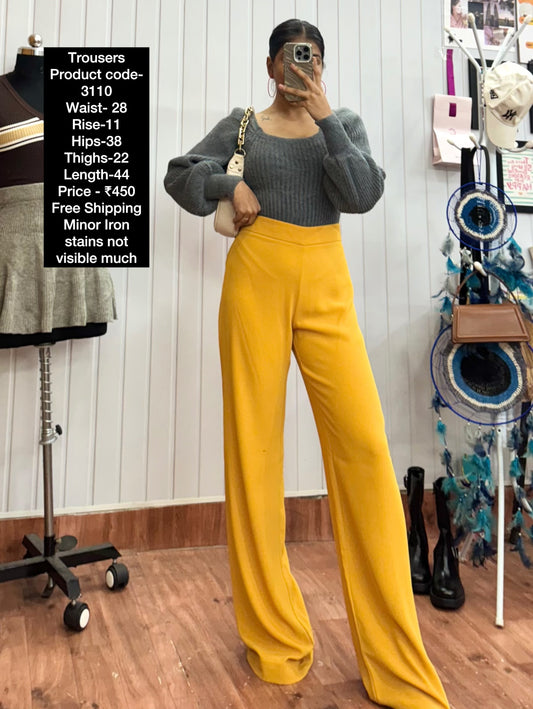 3110-28 Mustard Trousers