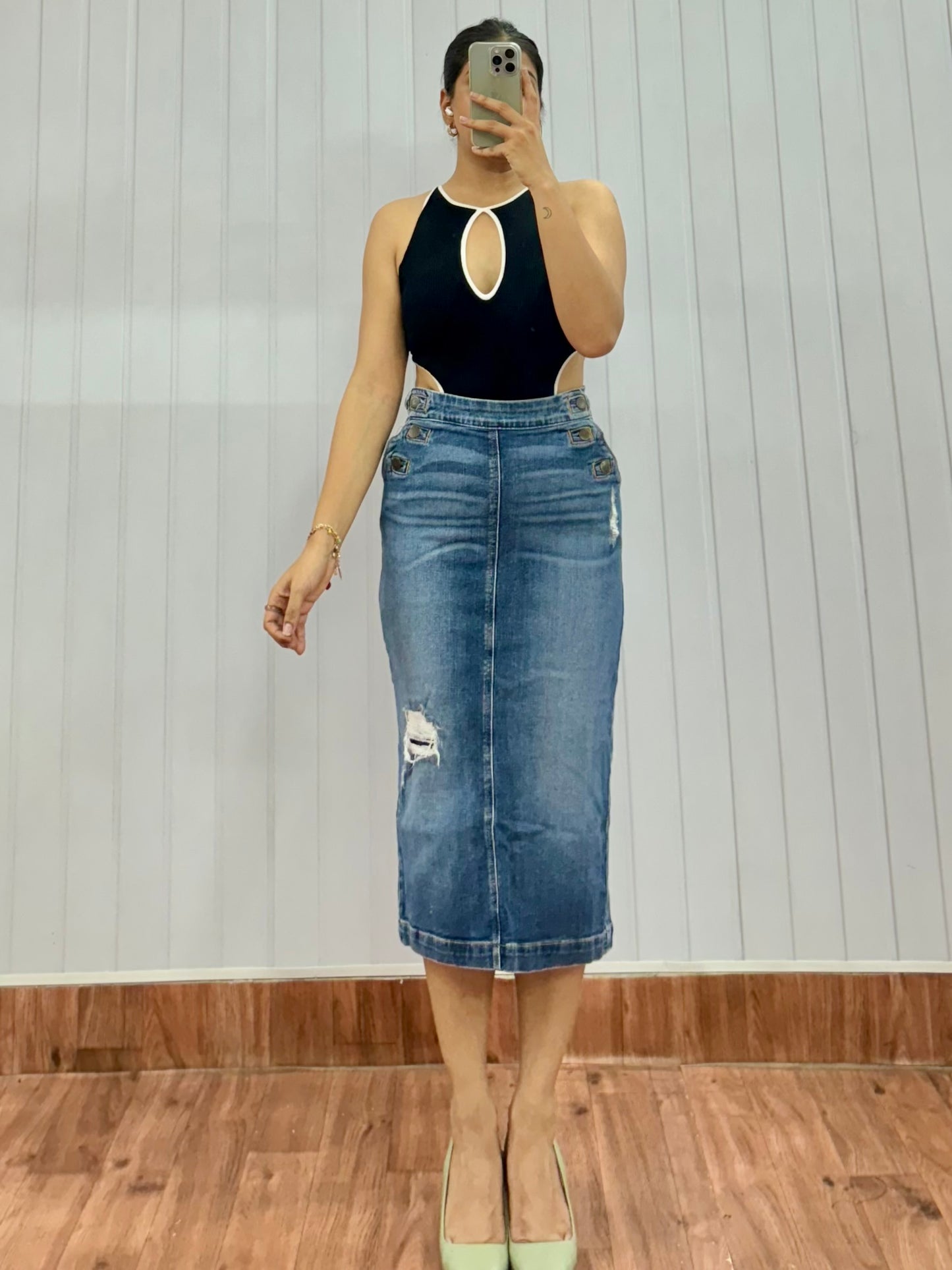 S93-24 Denim Skirt