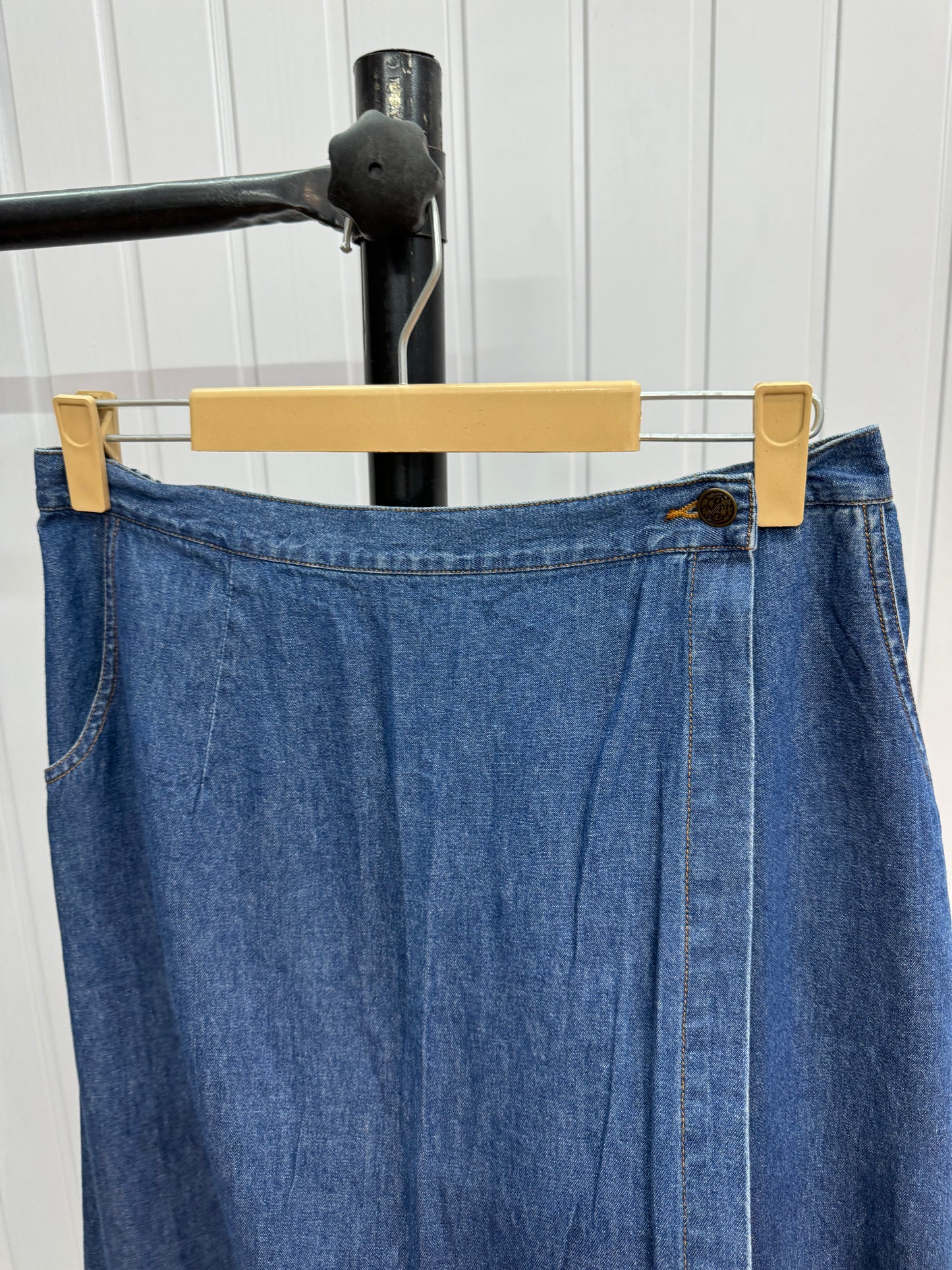 S26-32 Long Denim Skirt