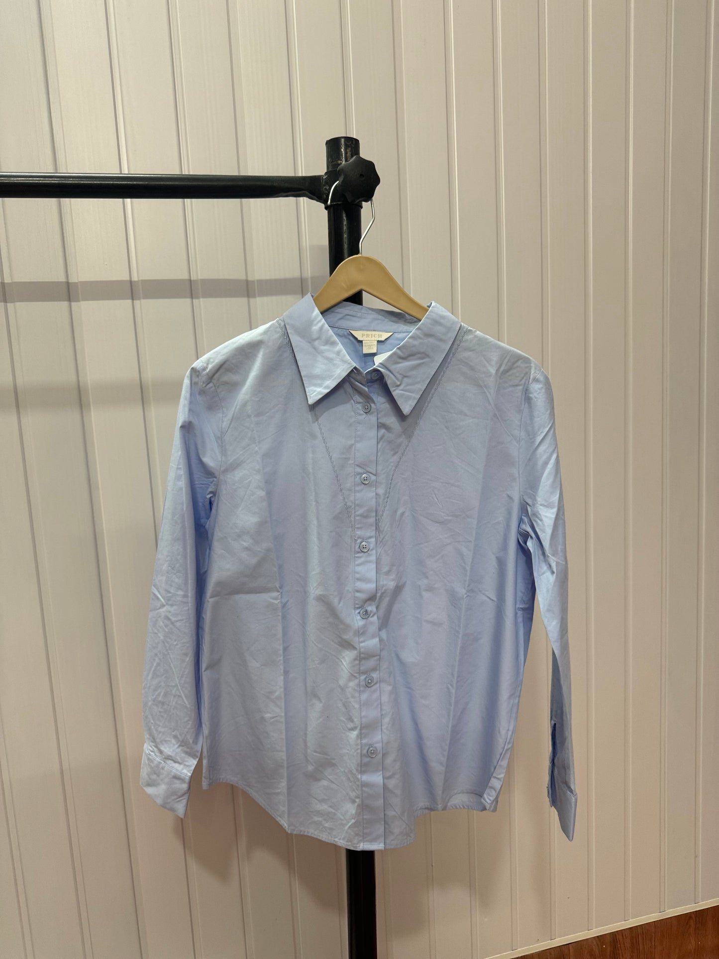 S21-Light Blue Embroidery Shirt