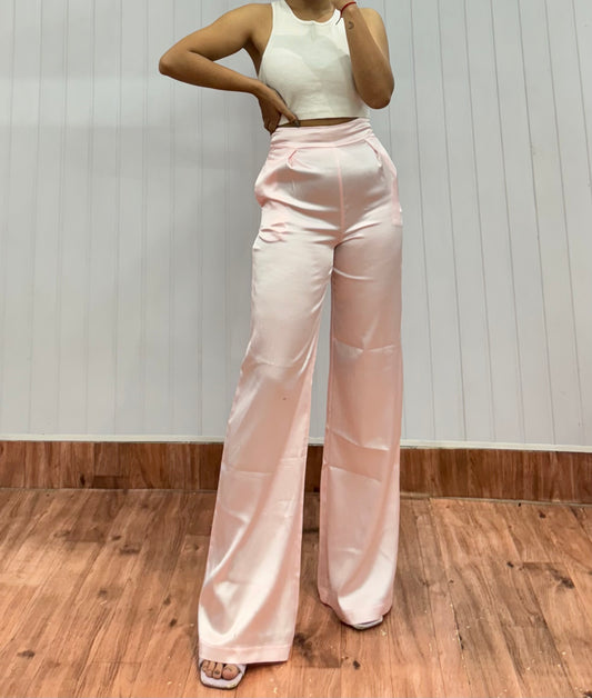 1515-24 Pink Satin Trousers